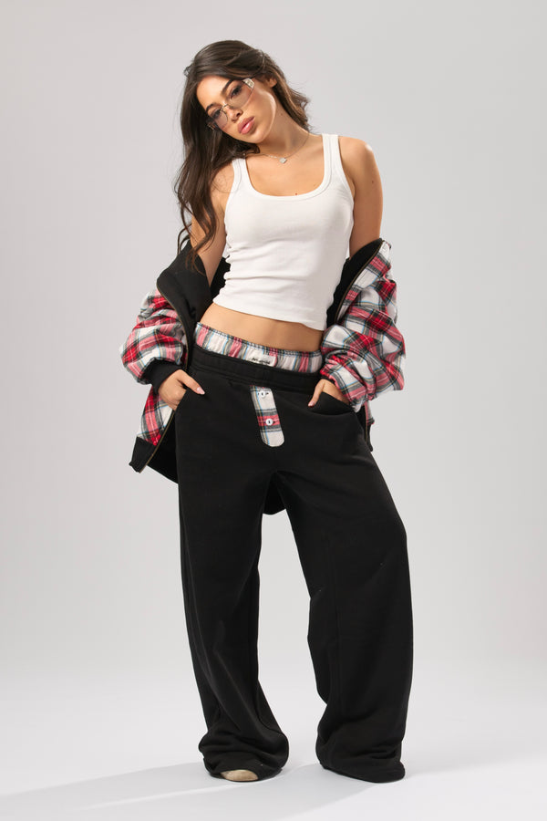 “Soho Walk” Reversible Plaid Set