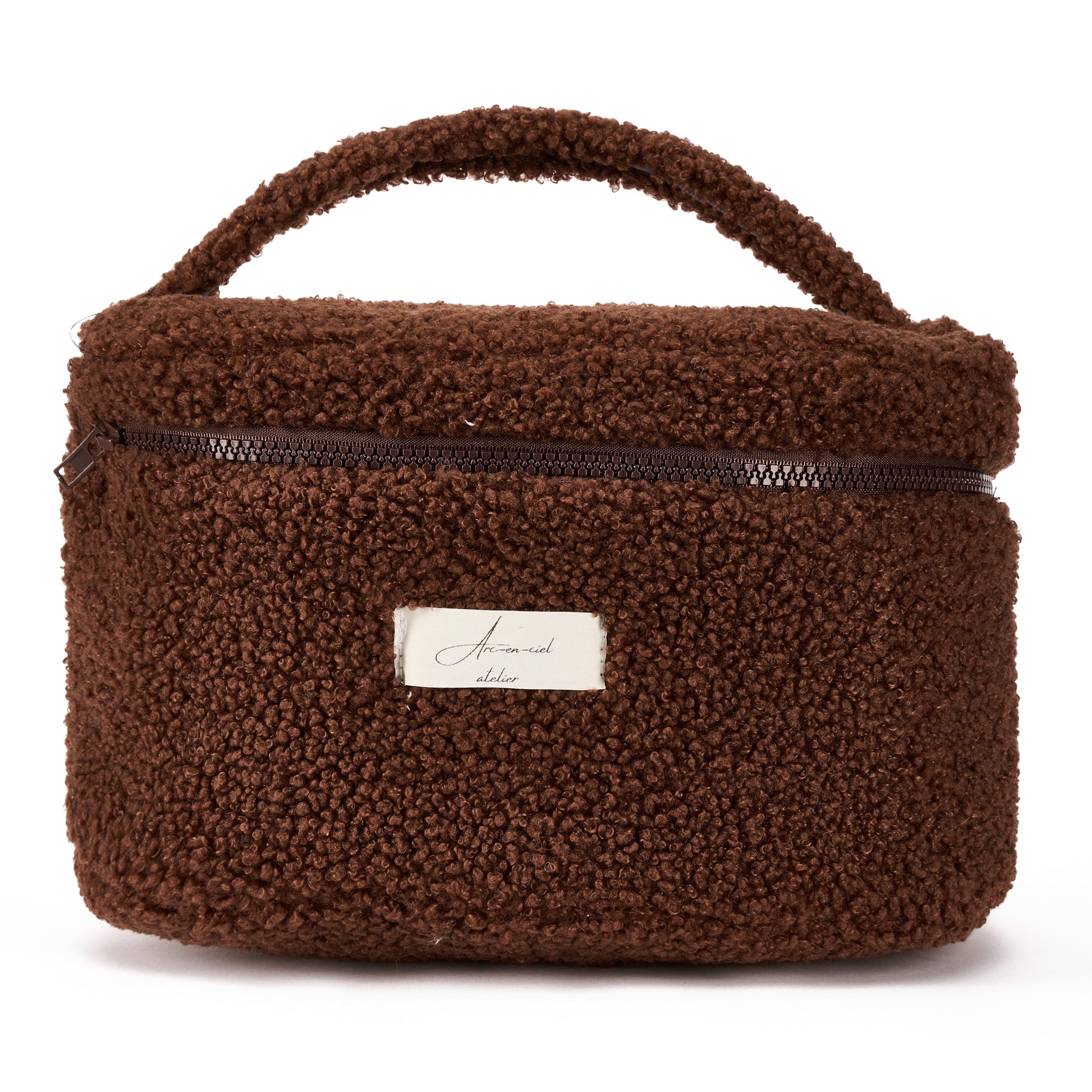 “Cocoa Bouclé” Toiletry Bag