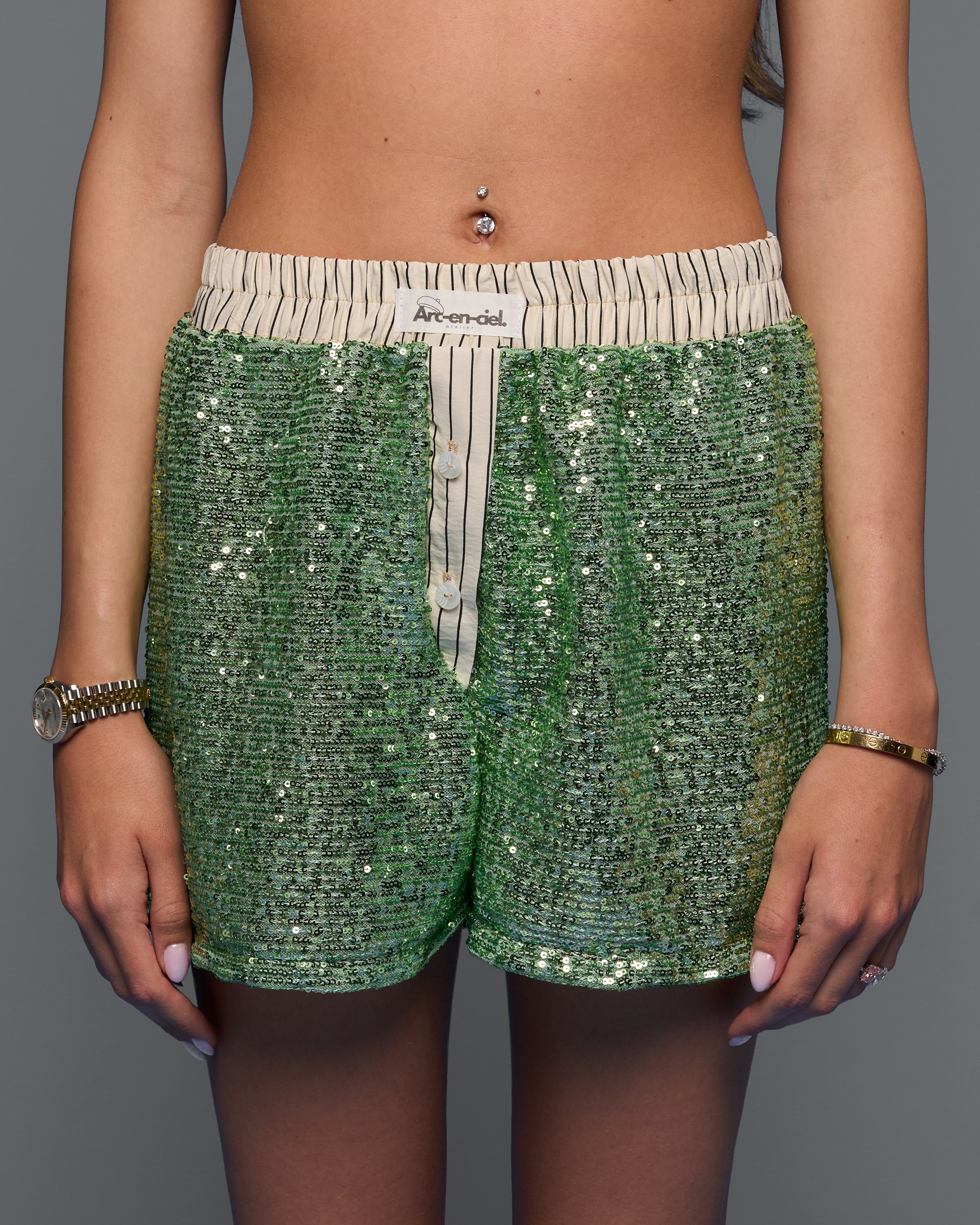 “Eden” Sequin Boxer Shorts