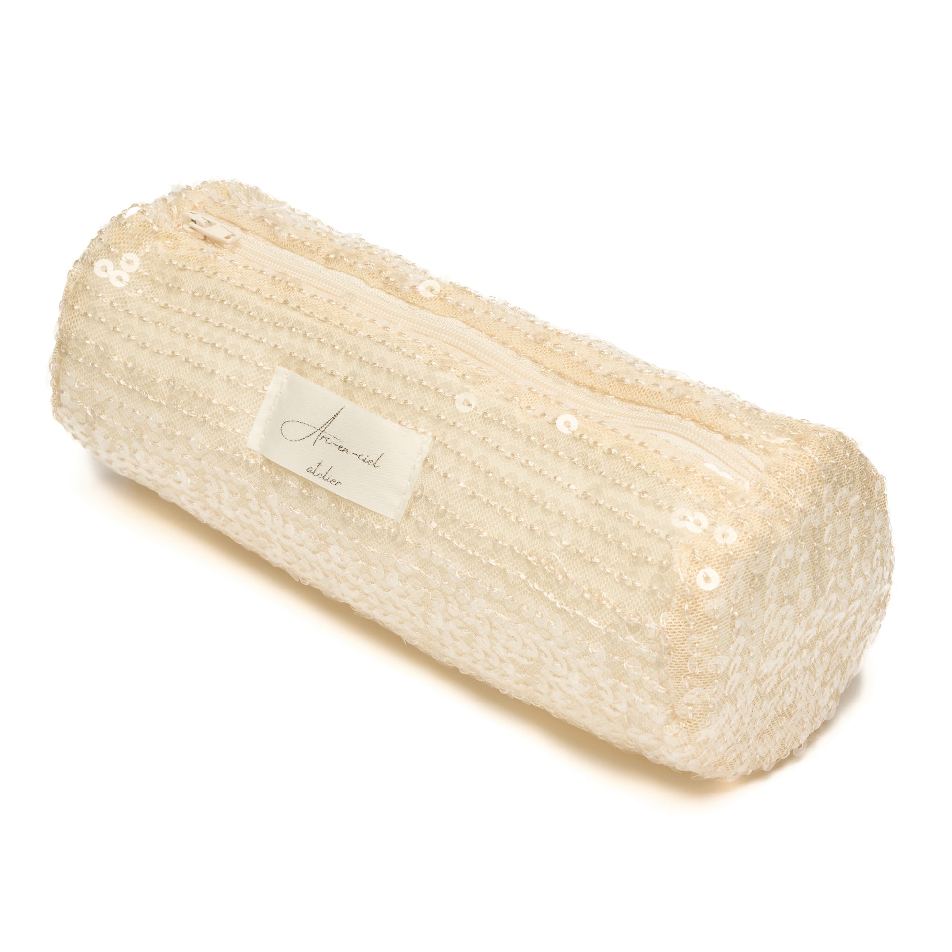 “White Peach Spritz” Sequin Pencilcase