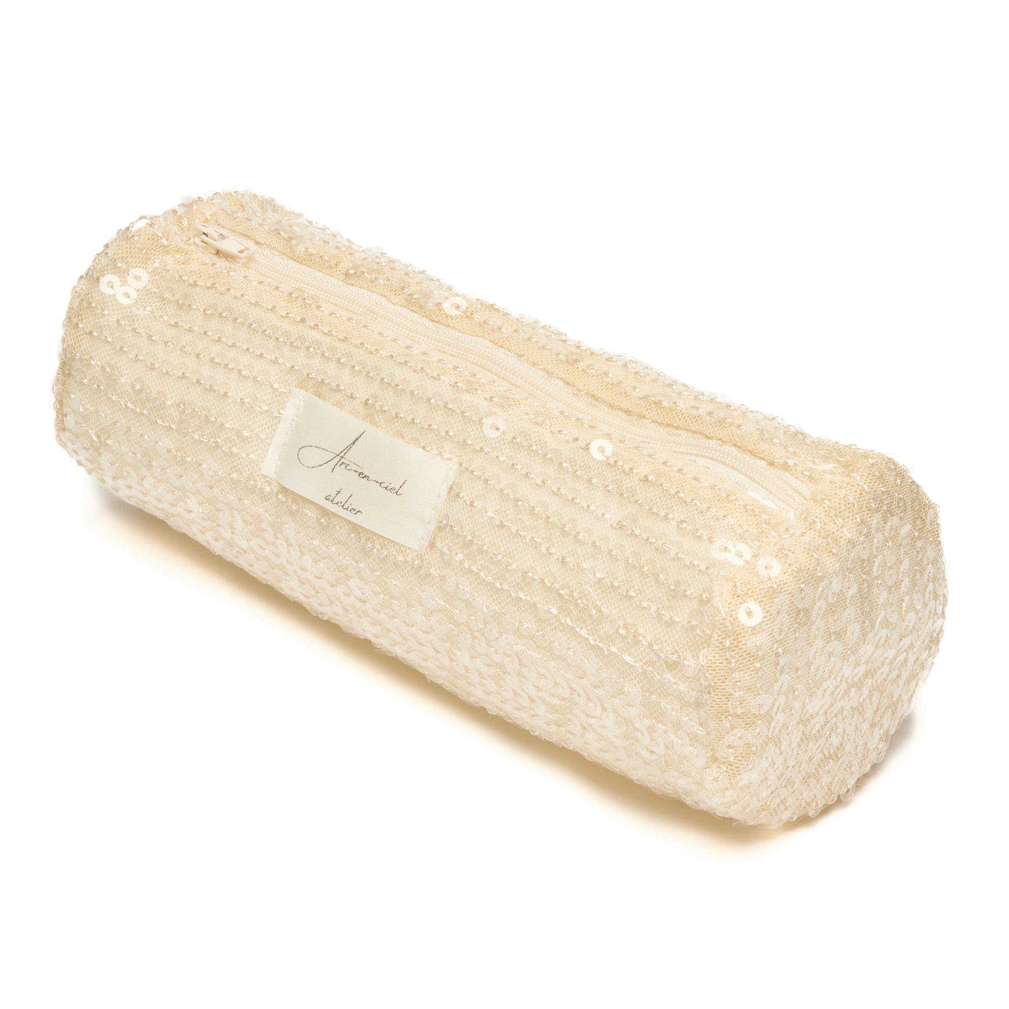 “White Peach Spritz” Sequin Pencilcase