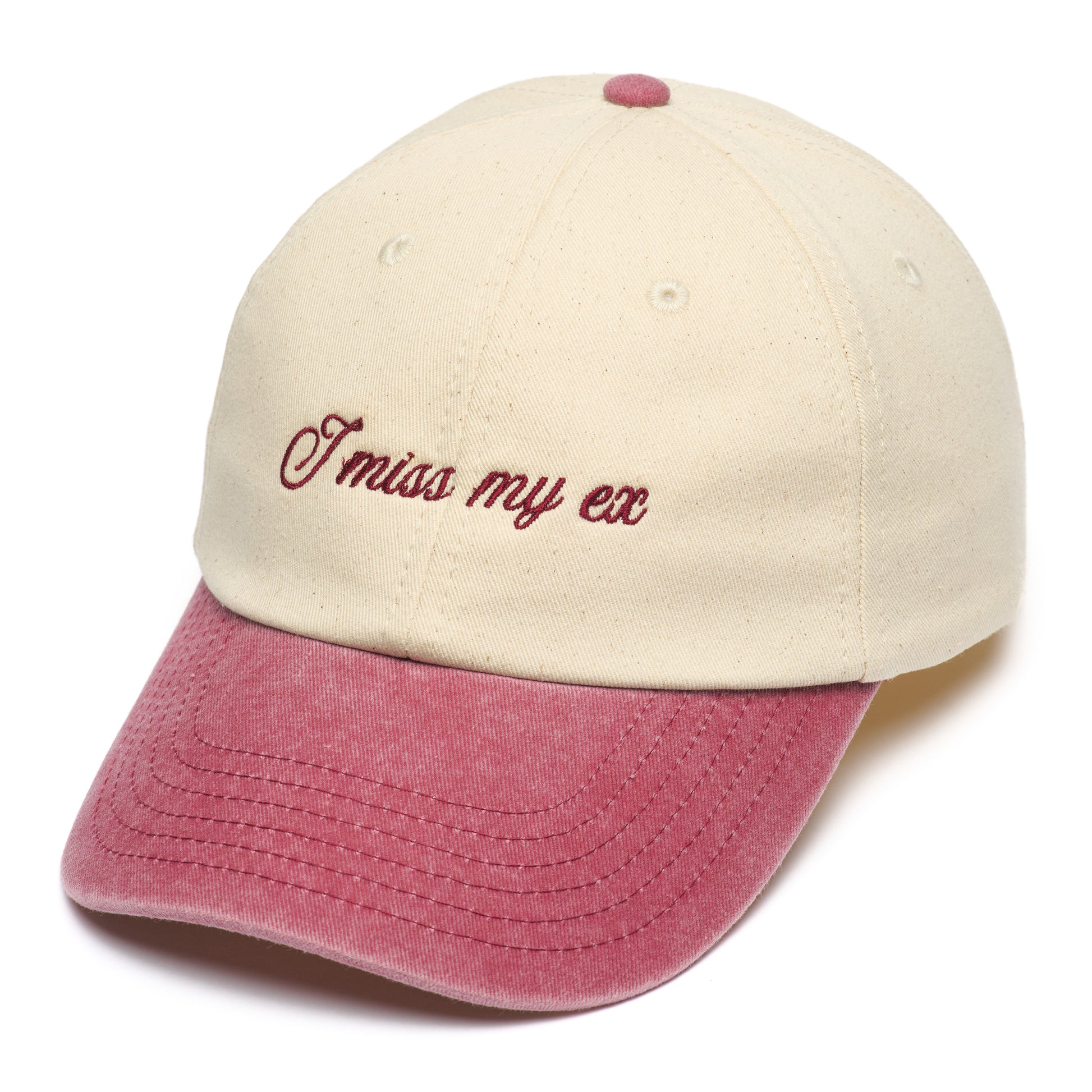 “I miss my ex” vintage embroidered cap