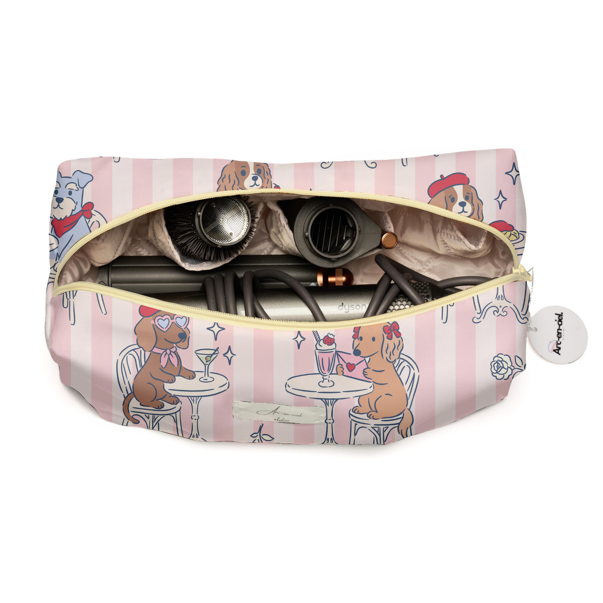 “Puppies Café” Hair-Tools Pouch