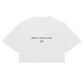 “Offline=new luxury” Crop-Top