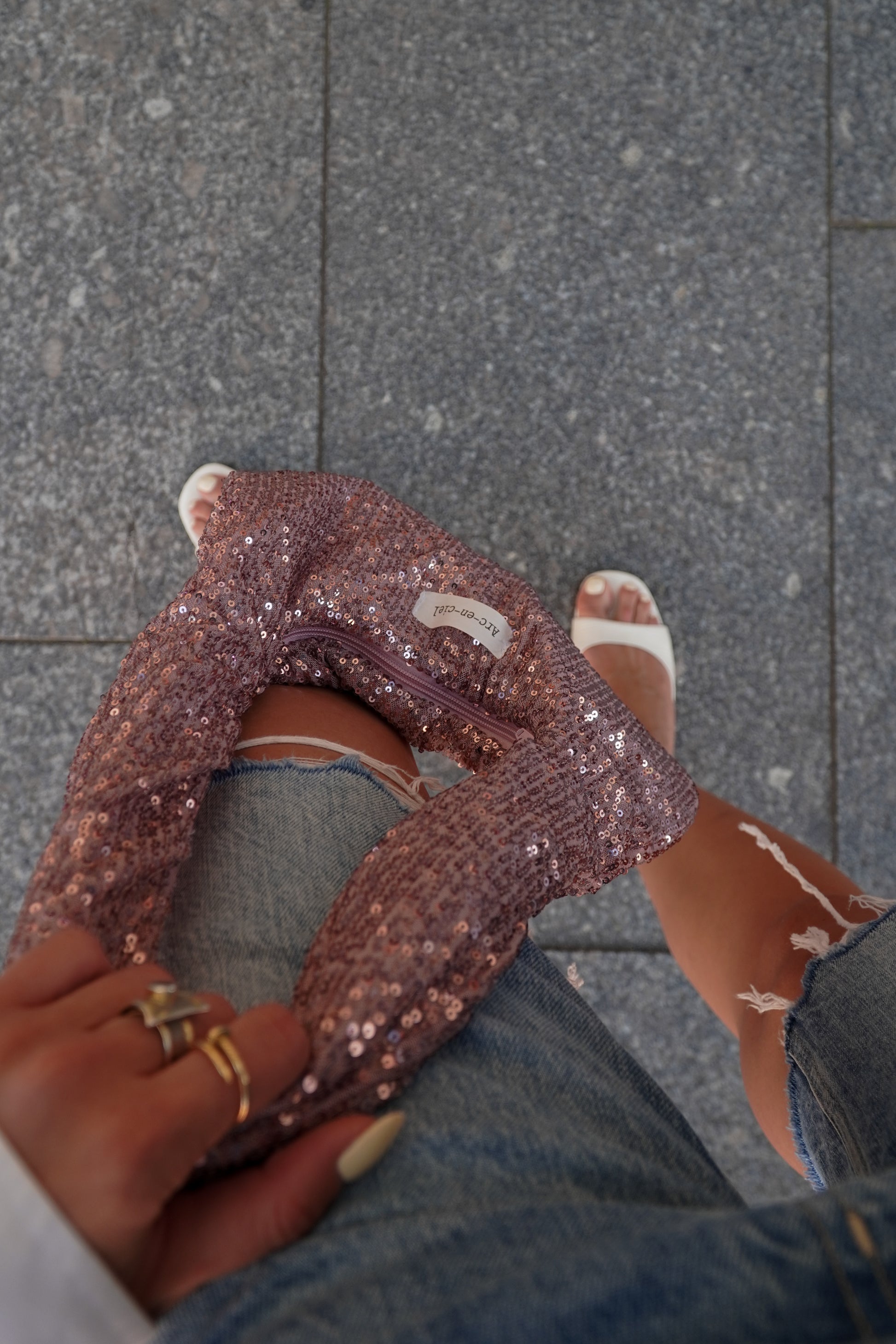 Ariel’s Sequin Pocket Bag