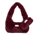 “Red-wine” Plush Pocket Bag