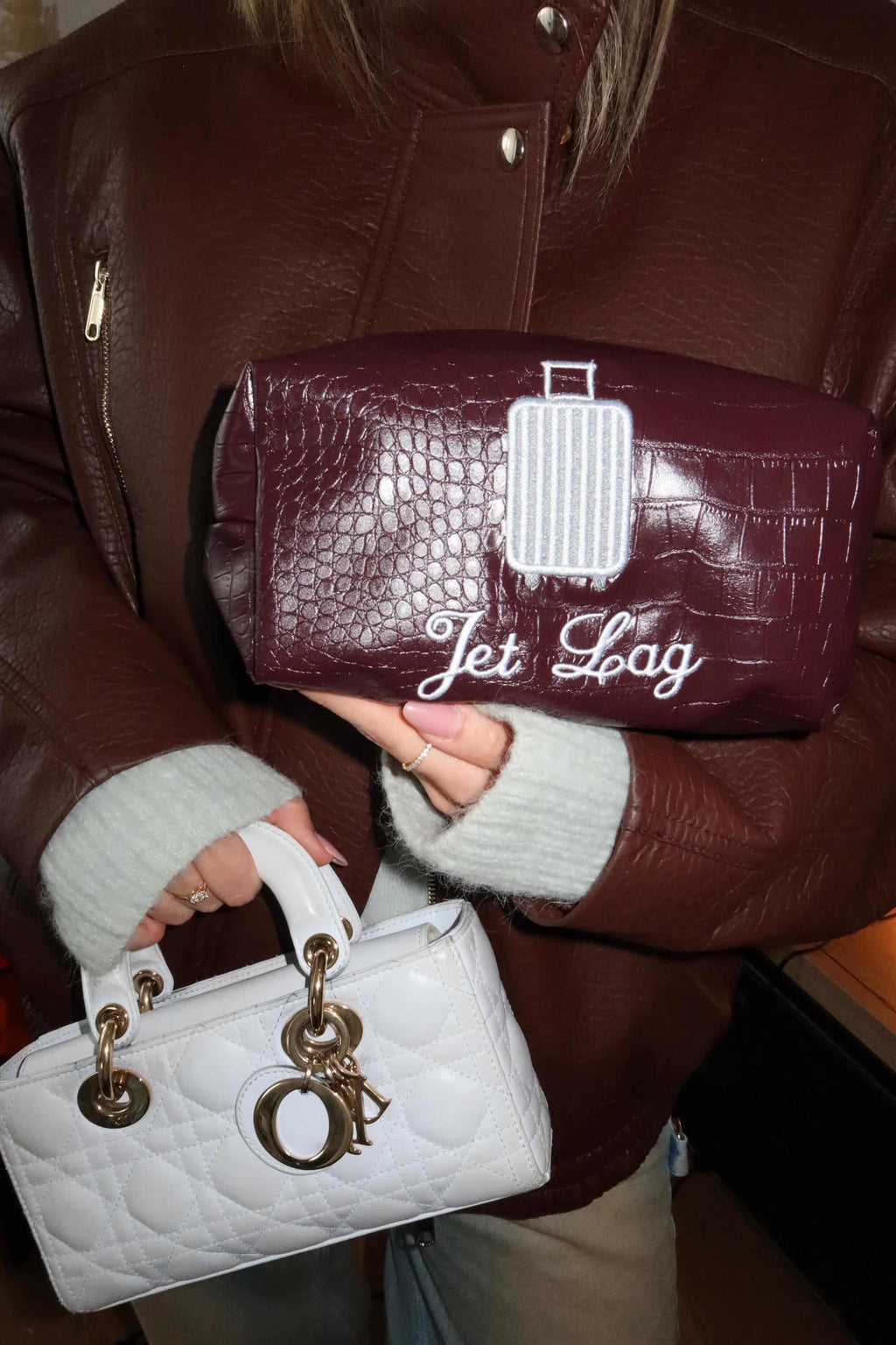 “Jet Lag” Leather Pouch