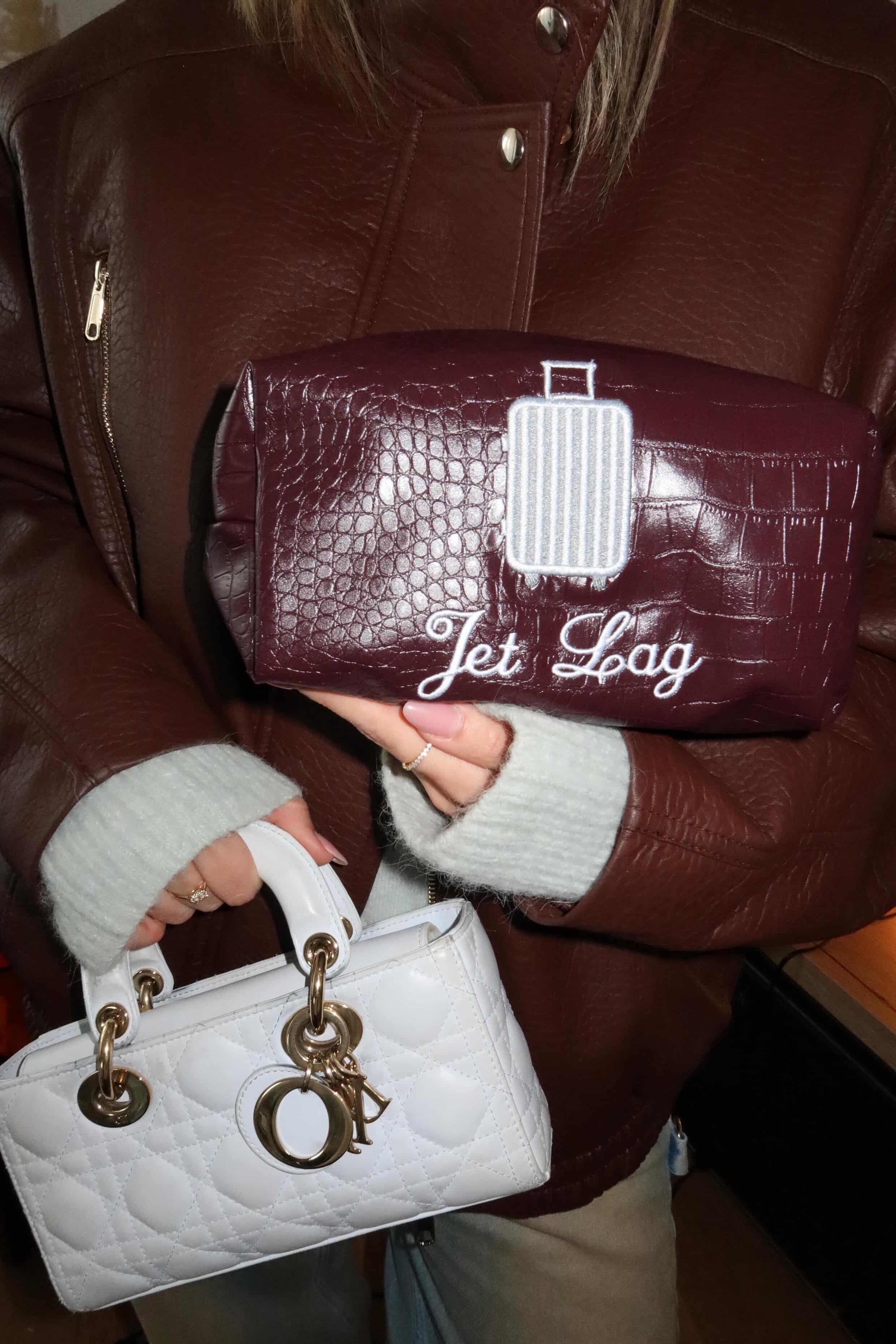 “Jet Lag” Leather Pouch