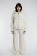 “Snow Angel” Fur-Hooded Hoodie