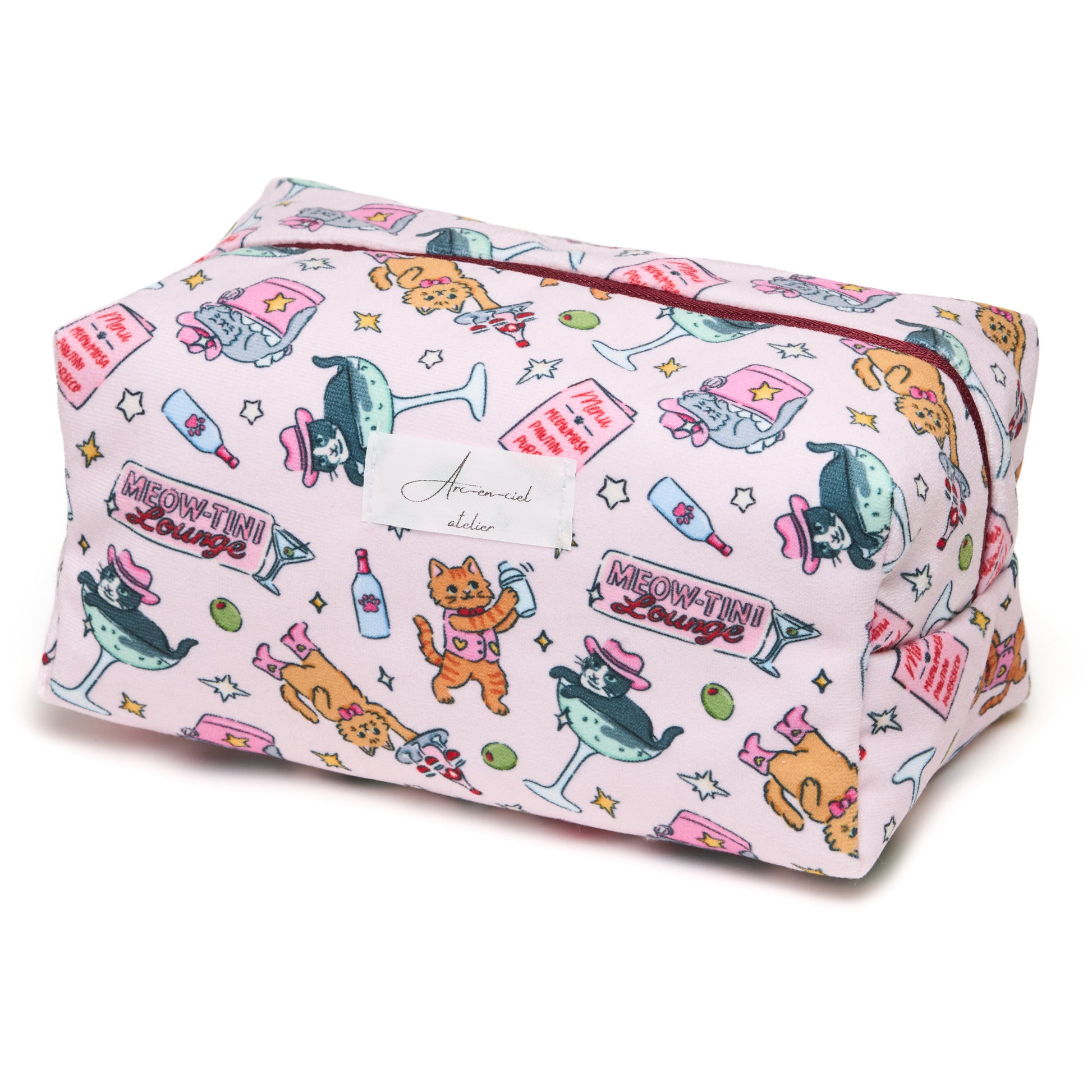“Meow-Tini’ Lounge” Beauty Pouch