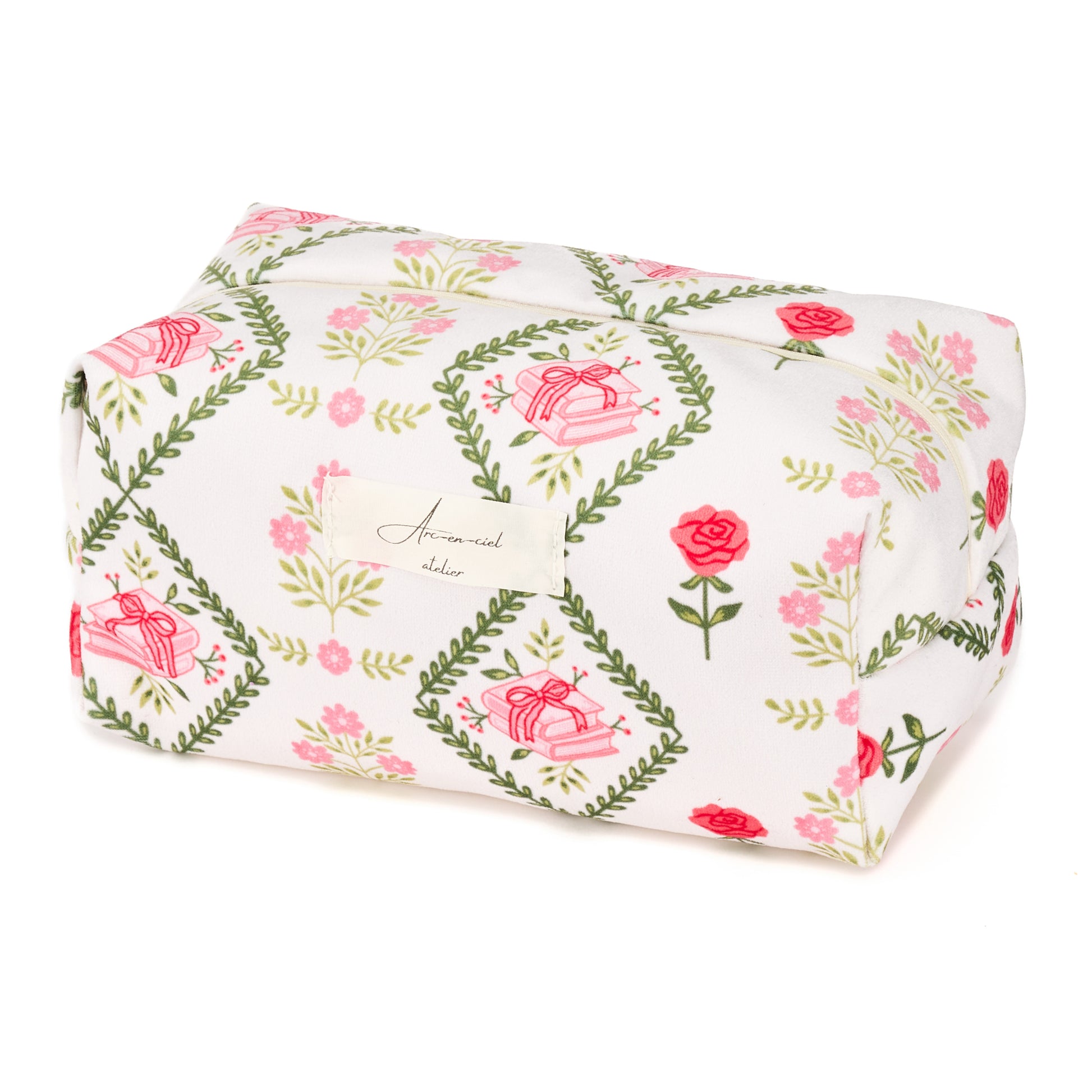 “Garden Of Books” Beauty Pouch