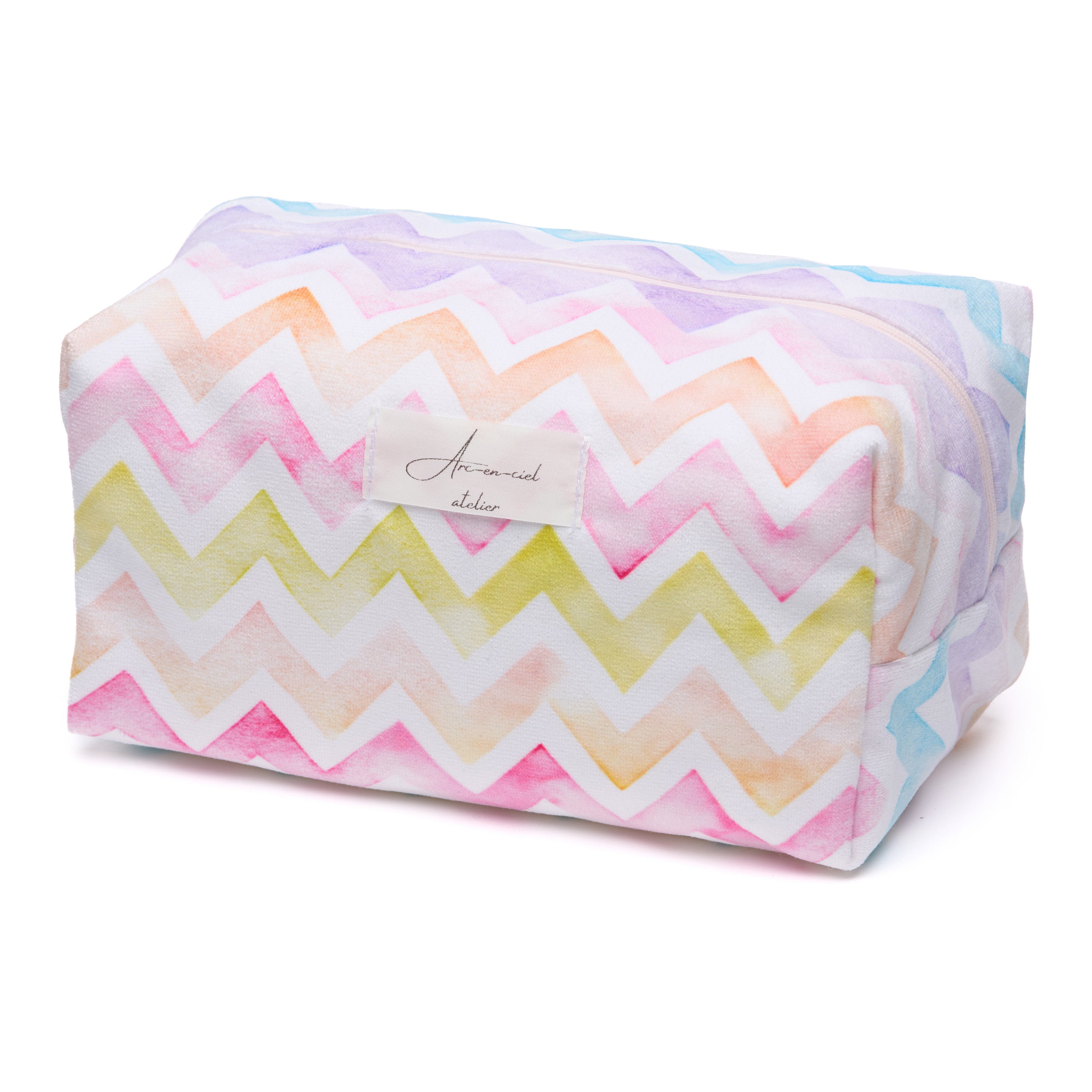 “Pastel Zig-Zag” Beauty Pouch