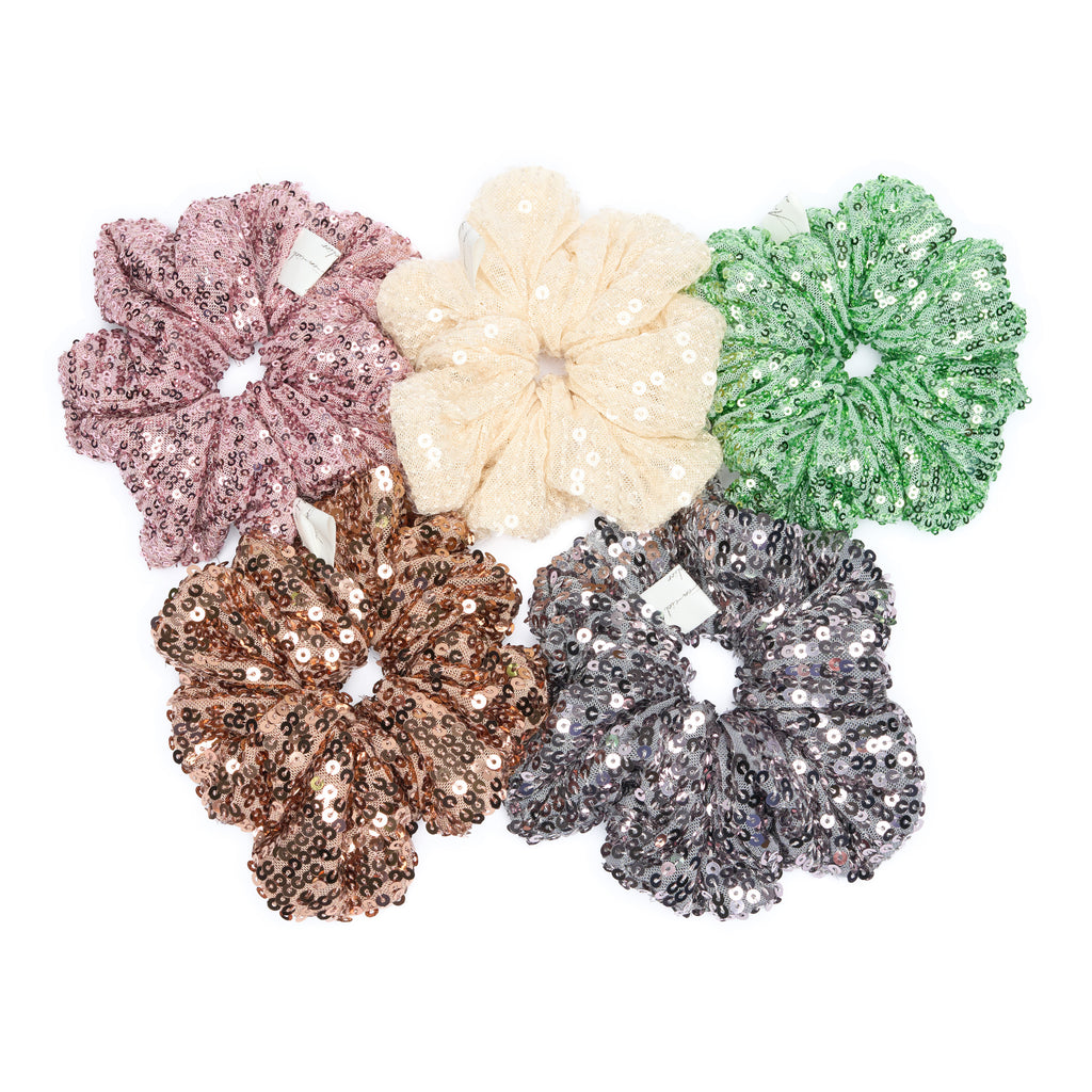 Euro Summer Sequin Scrunchies