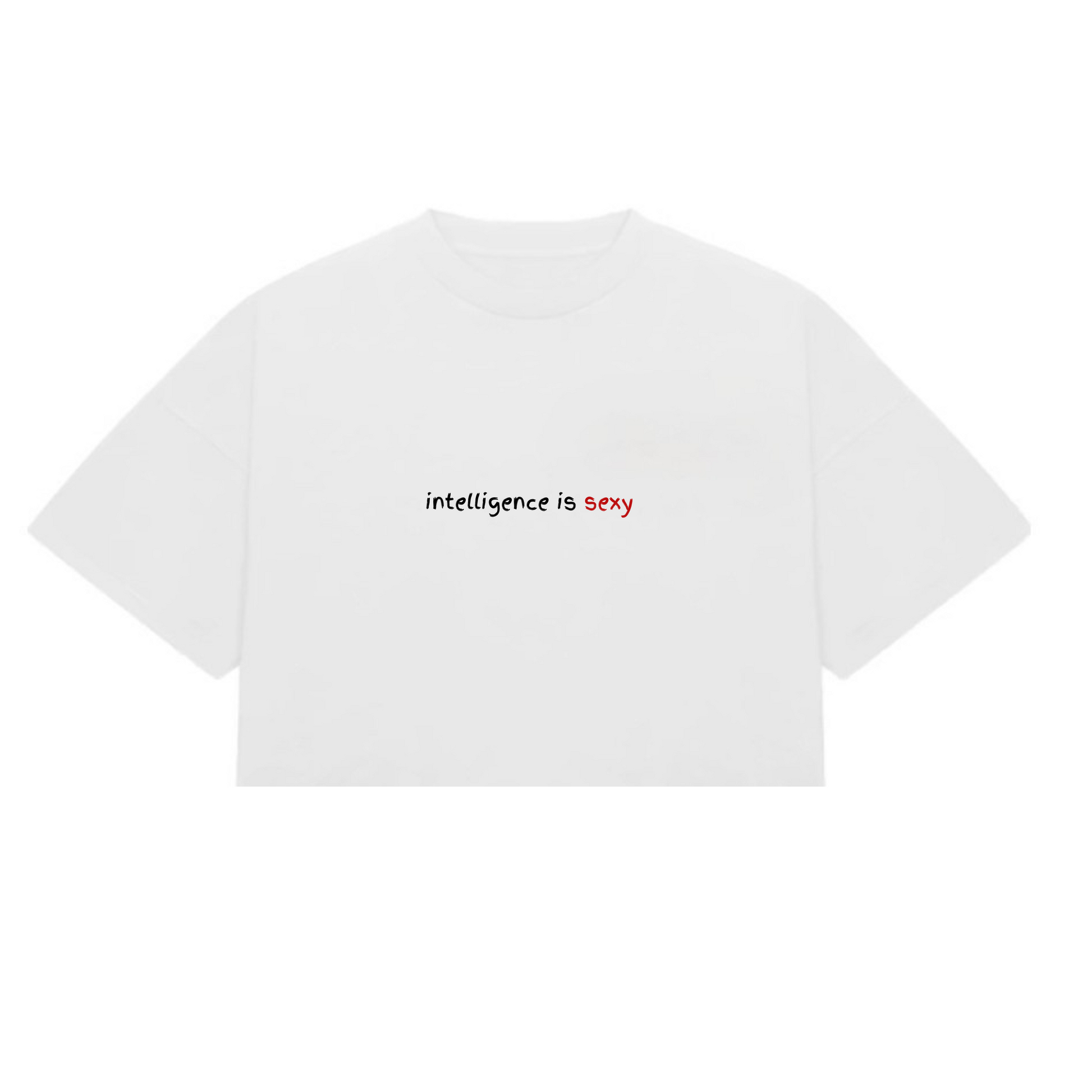 “Intelligence is sexy” Crop-Top