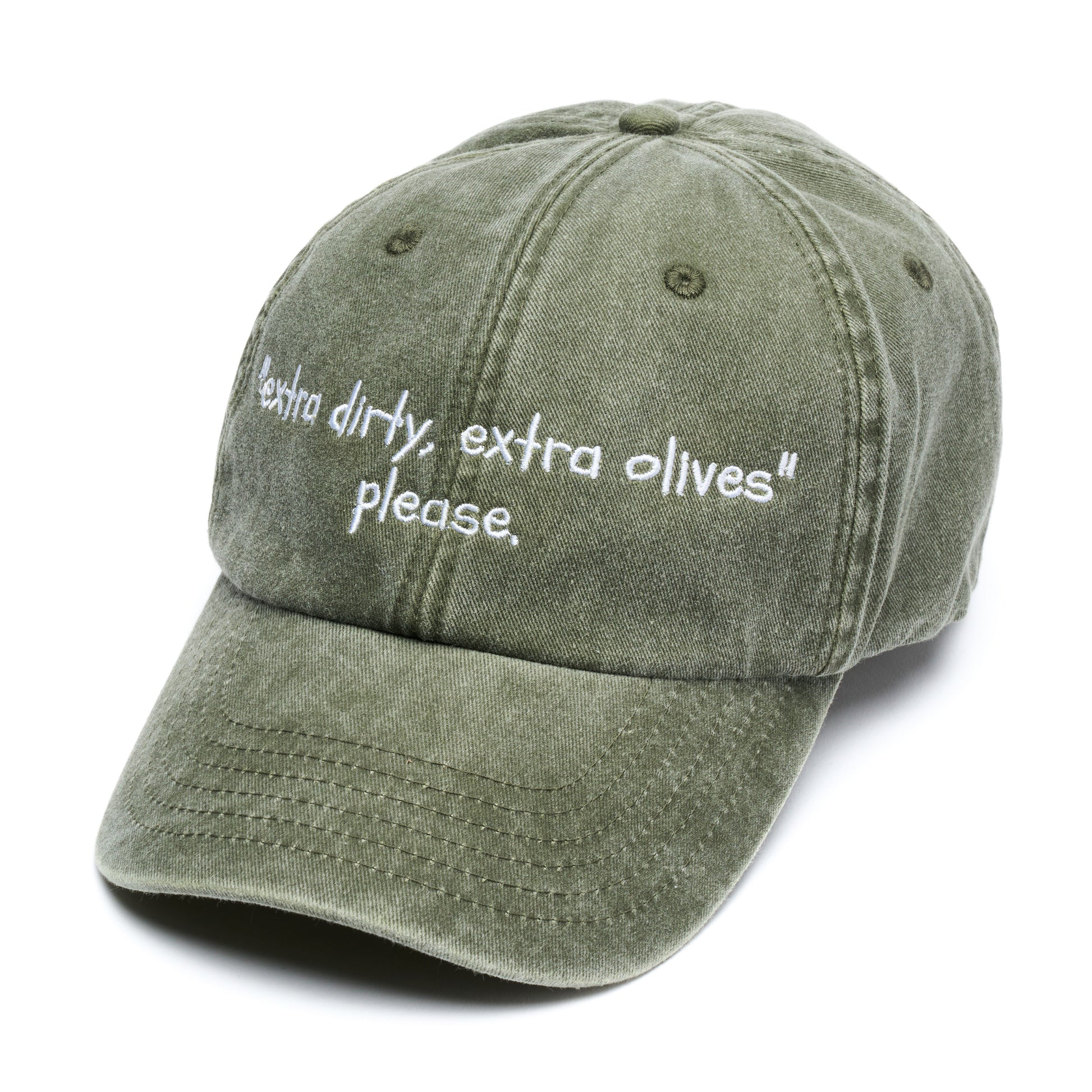 “Dirty-Martini” Vintage Washed Cap