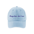 "Snowy hair, don't care" Cap
