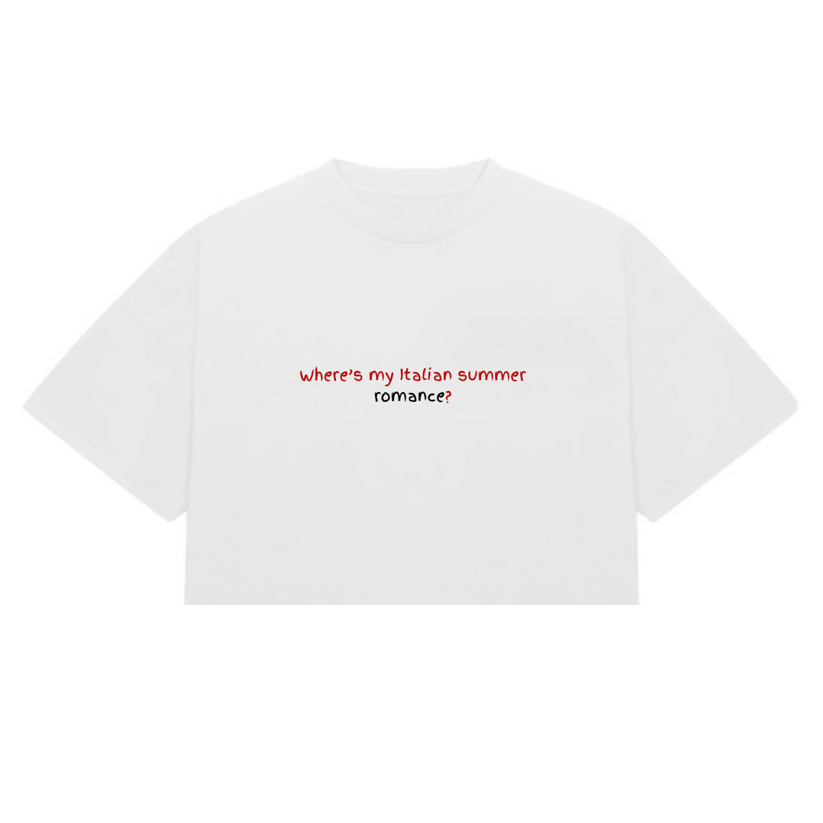 “Italy Romance” Crop-Top