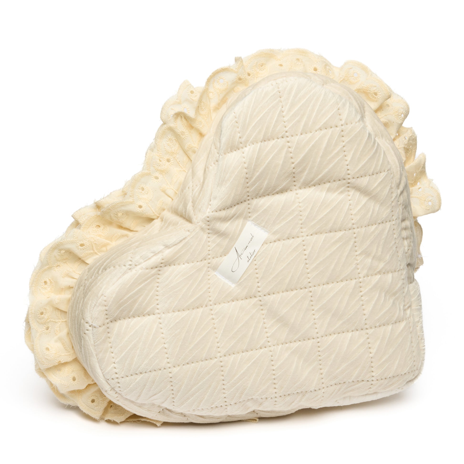 “Madeleine Ruffle” Heartshaped Pouch