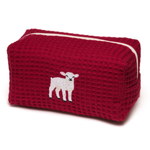 “Fluffy Lamb” embroidered Beauty Pouch