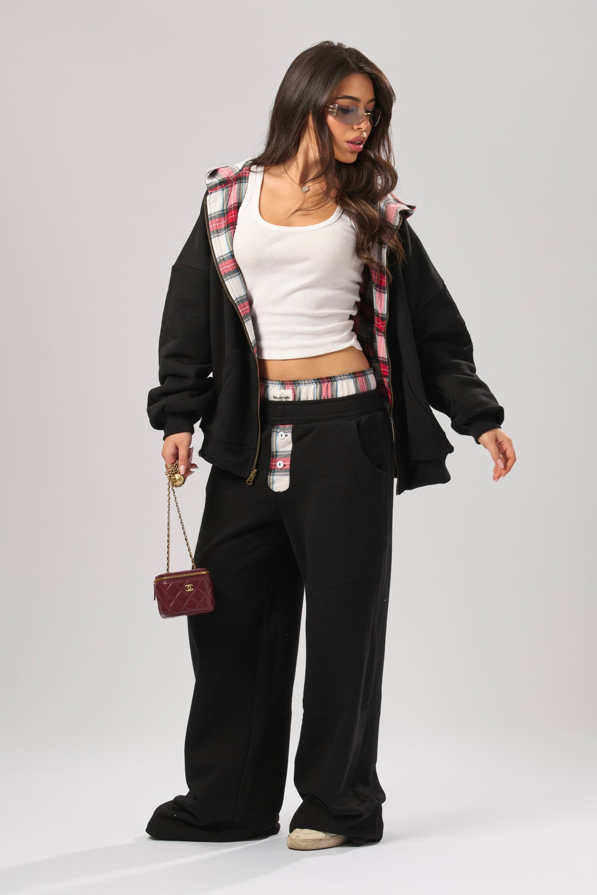 “Soho Walk” Reversible Plaid Set