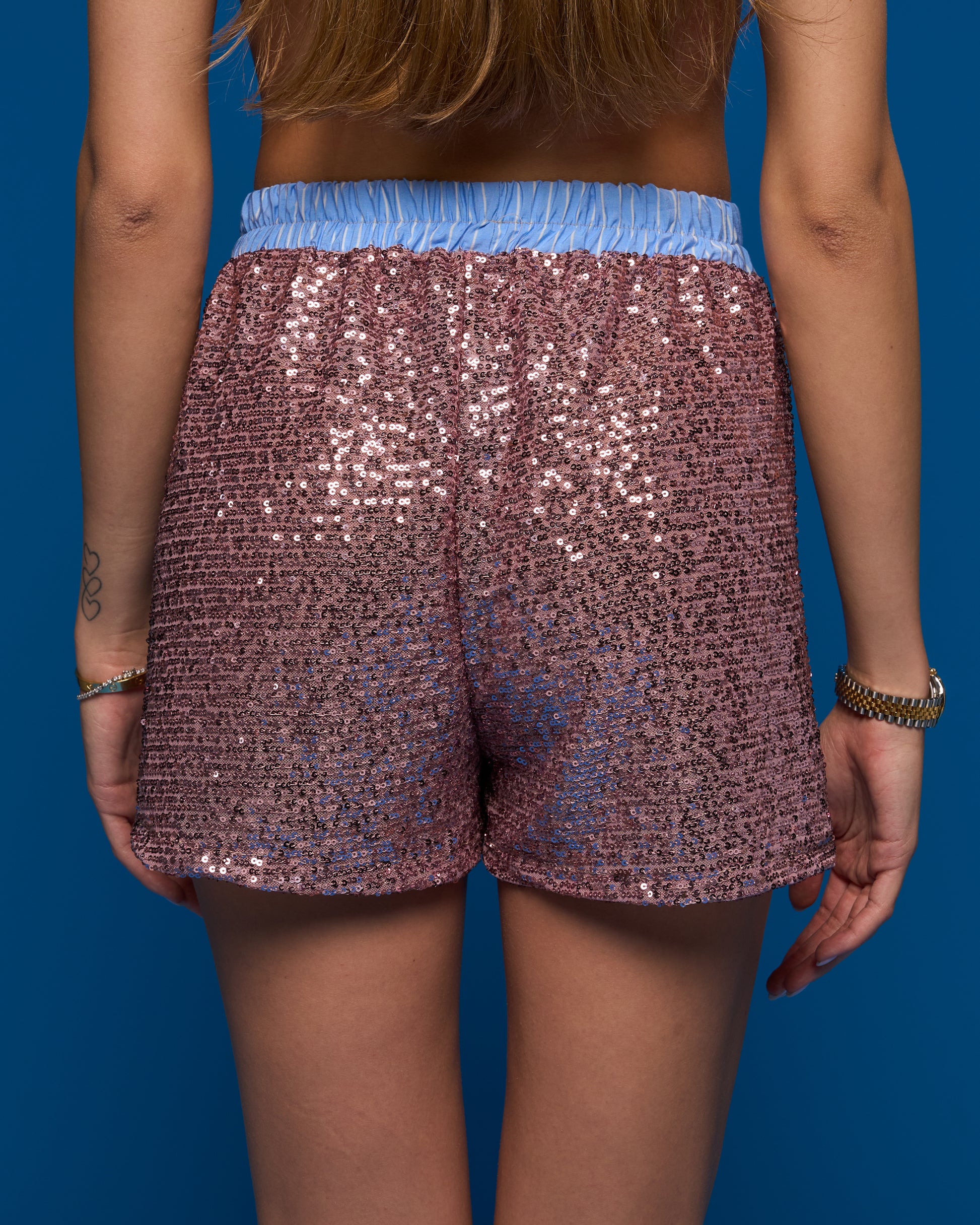 “Chleo” Sequin Boxer Shorts