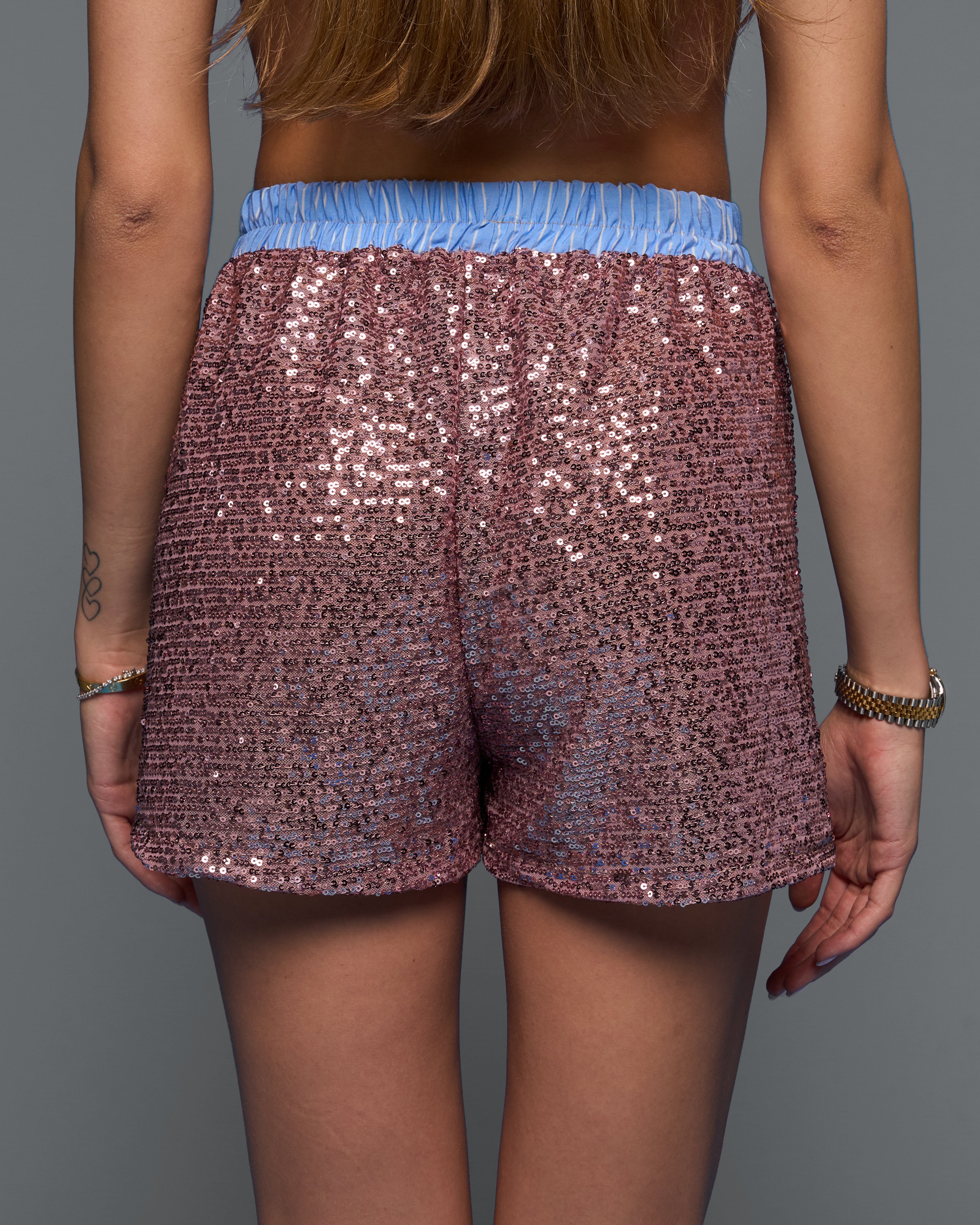 “Chleo” Sequin Boxer Shorts