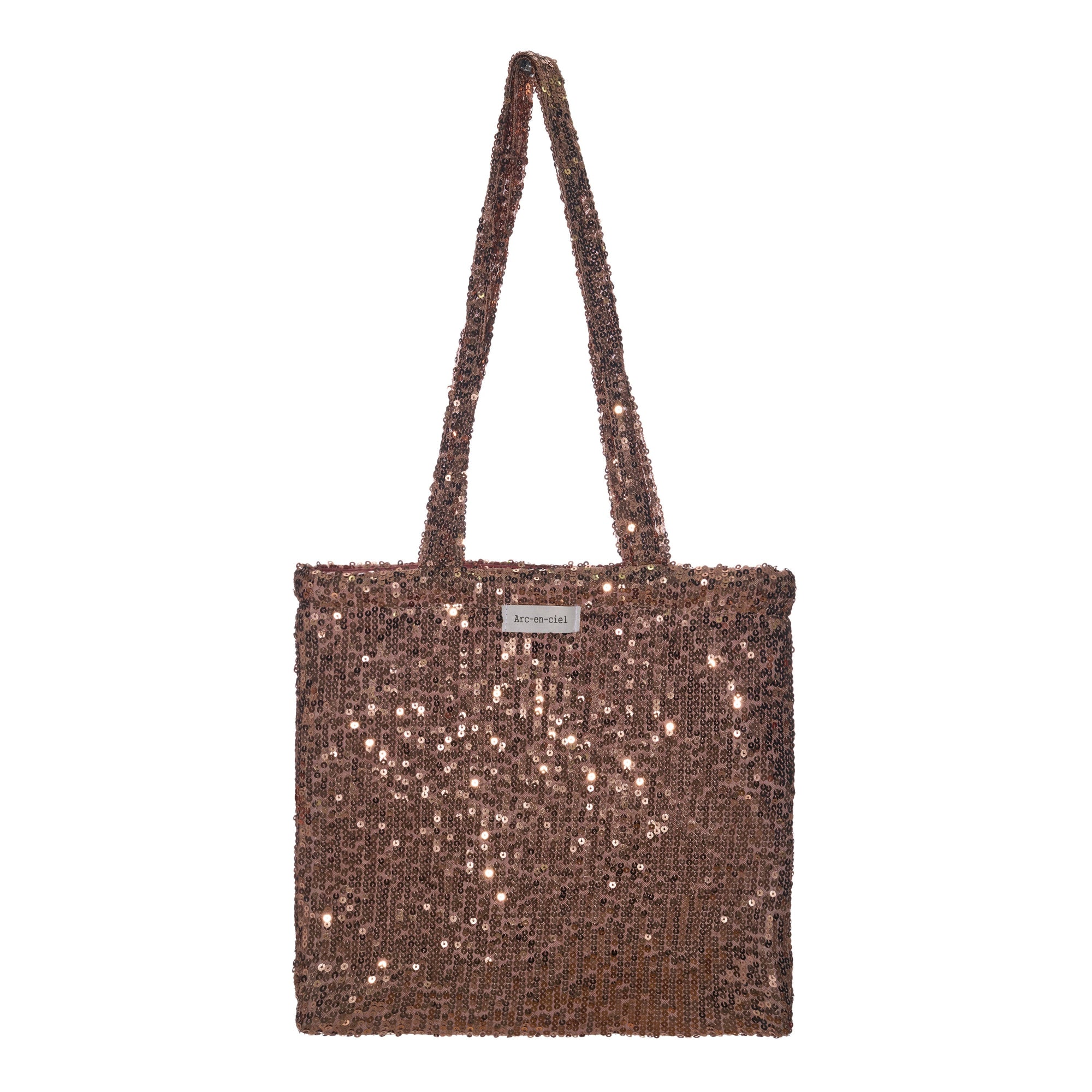 Sunset Fizz Sequin Tote Bag
