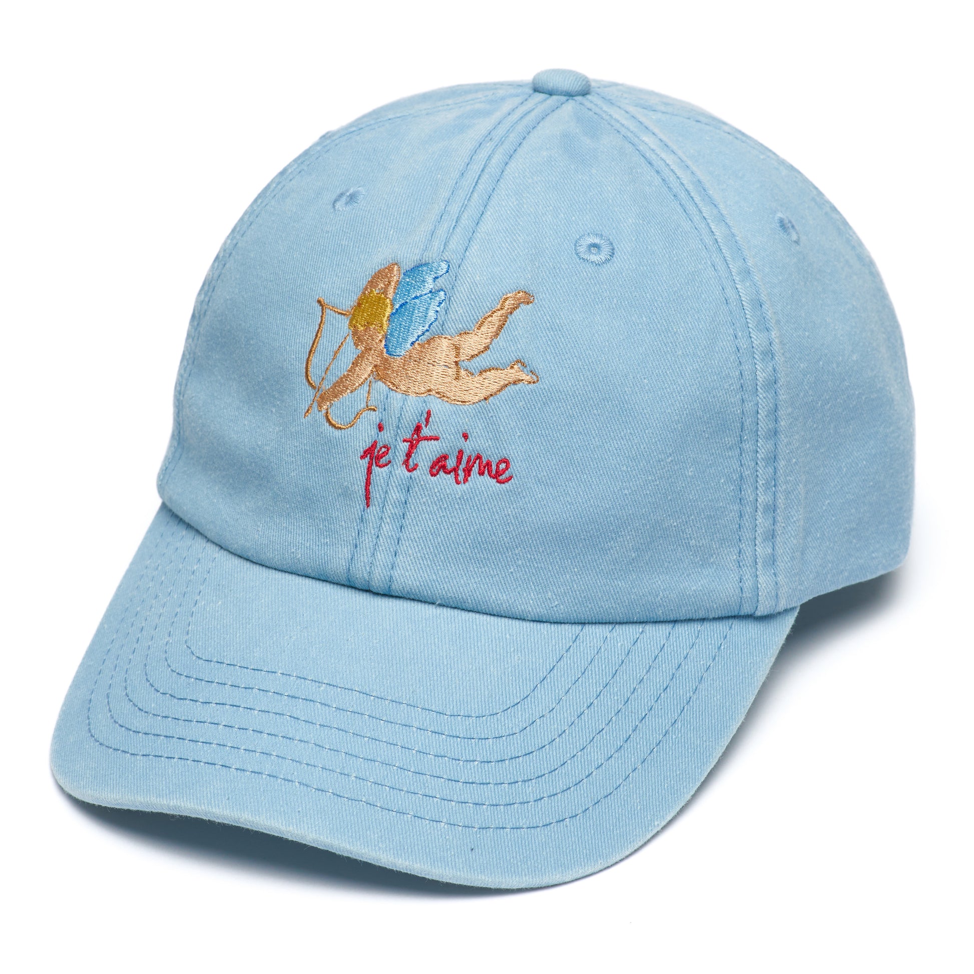 “Je t’aime” vintage denim cap