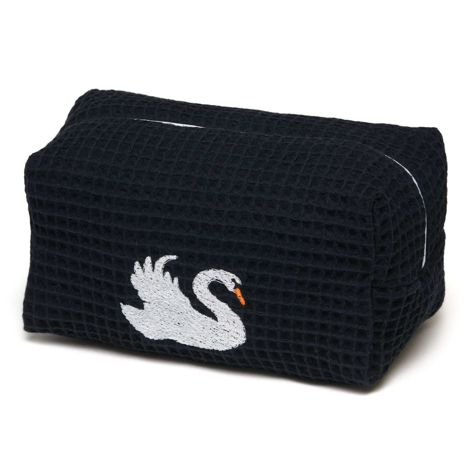 “Black Swan” embroidered Beauty Pouch