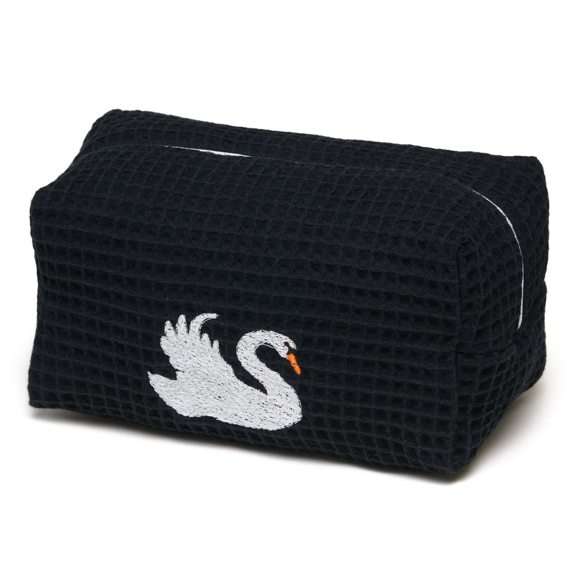 “Black Swan” embroidered Beauty Pouch