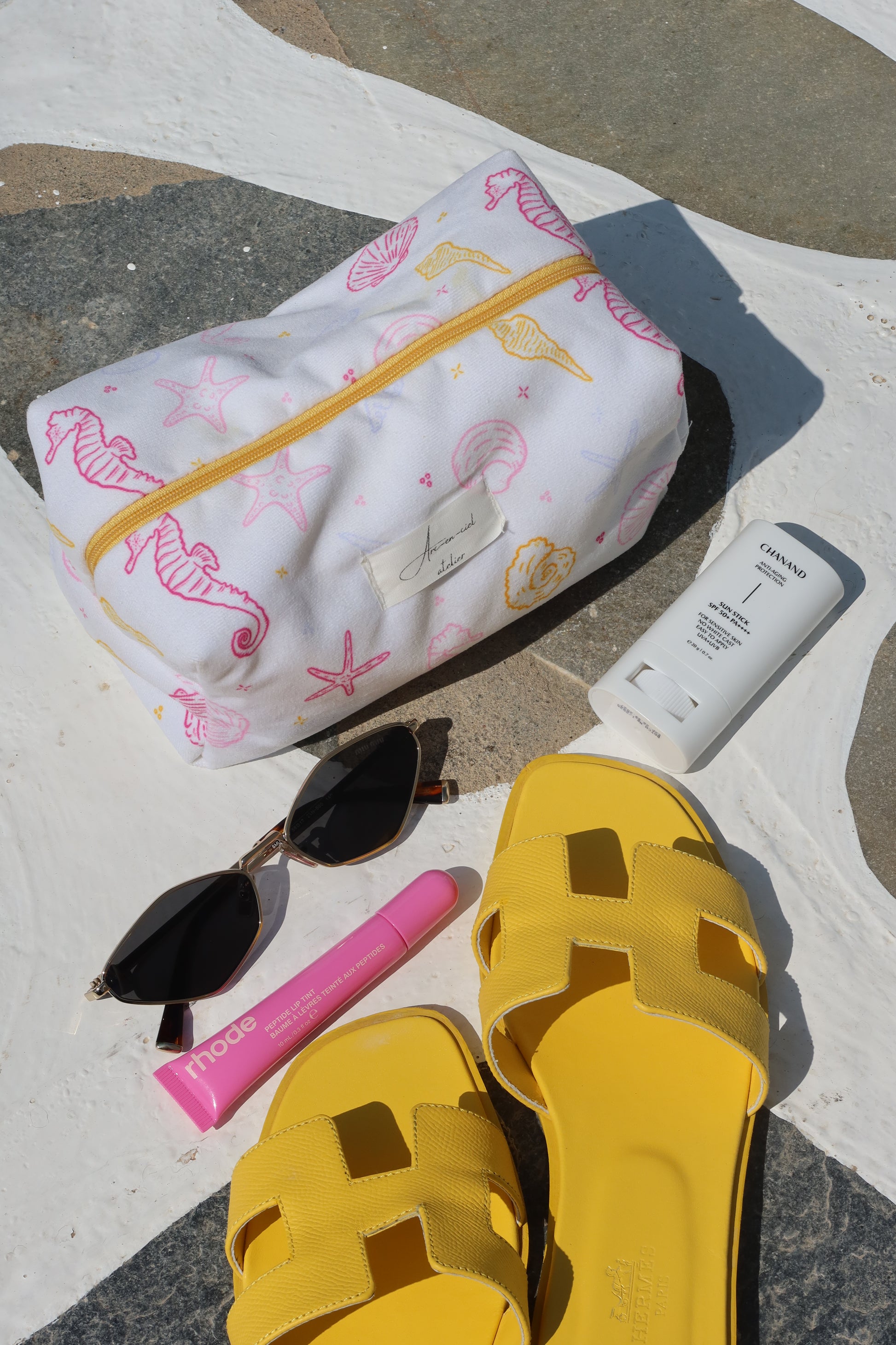 Seashell Whispers Beauty Pouch