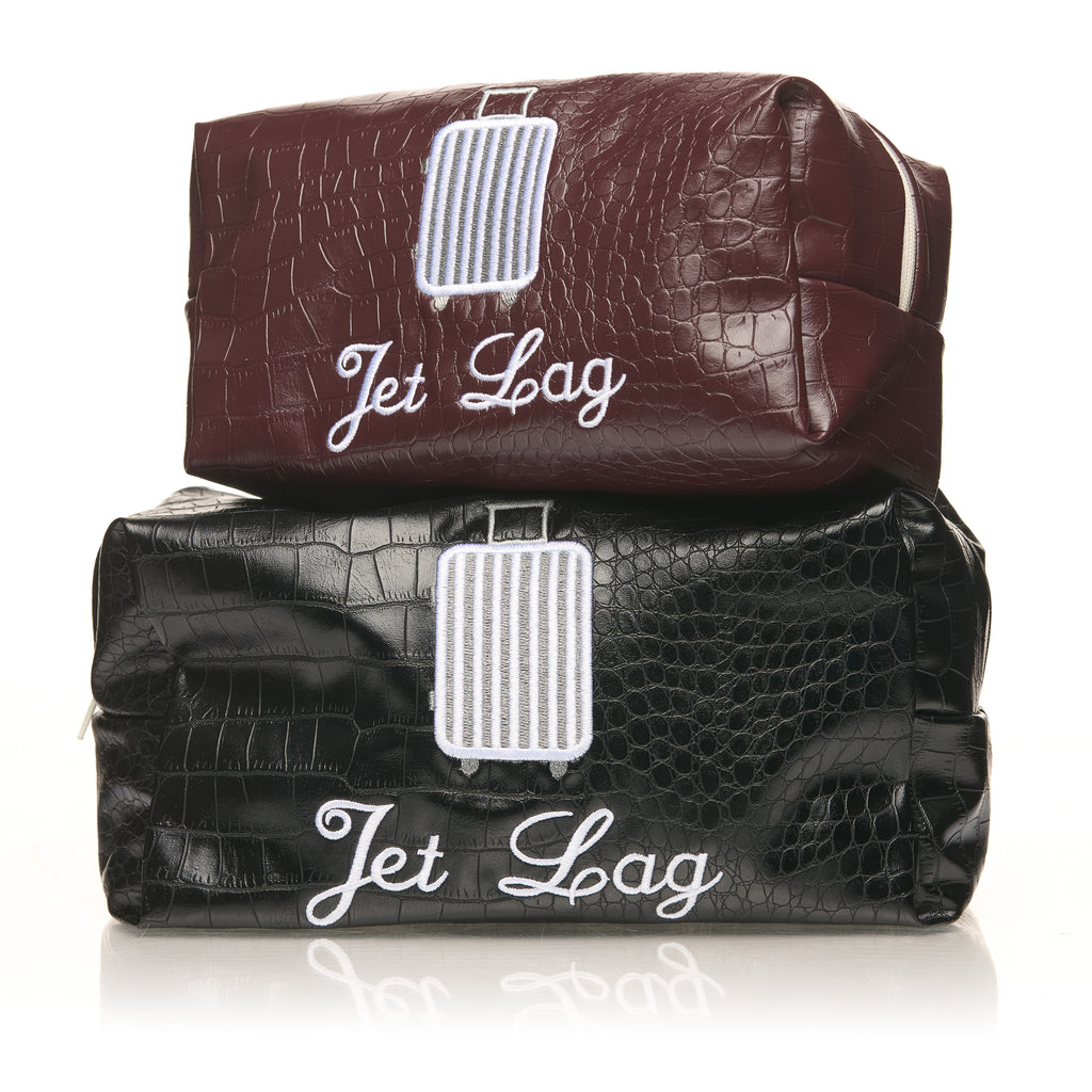 “Jet Lag” Leather Pouch