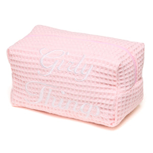 “Girly Things” embroidered Beauty Pouch