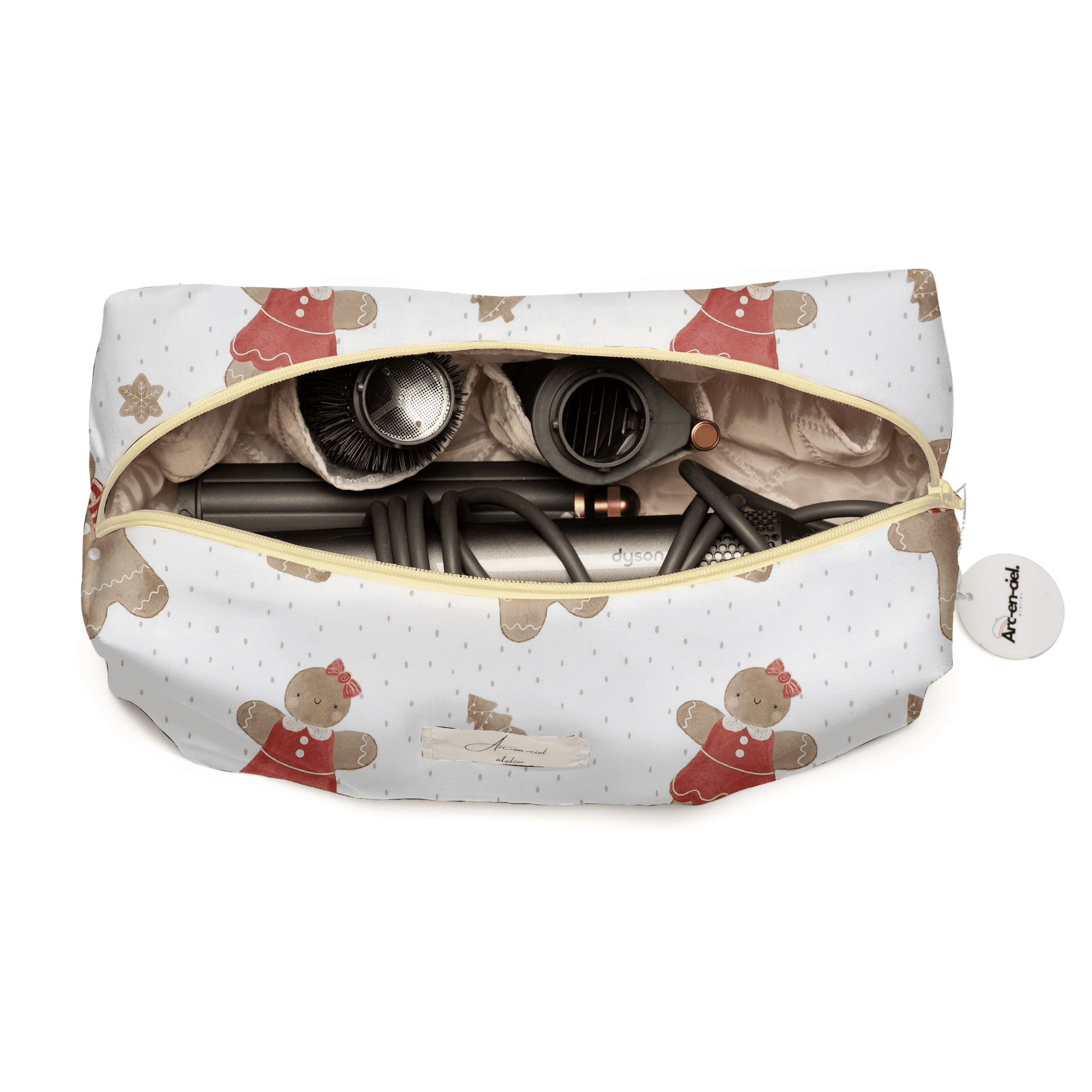 “Gingerbread-Girl” Hair-Tools Pouch