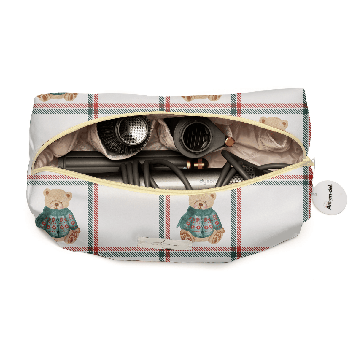 “Vintage Bear” Hair-Tools Pouch