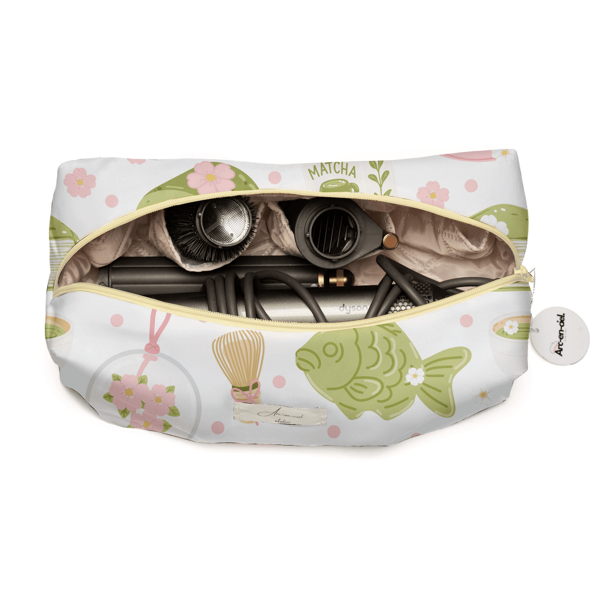 “Matcha Mura” Hair-Tools Pouch
