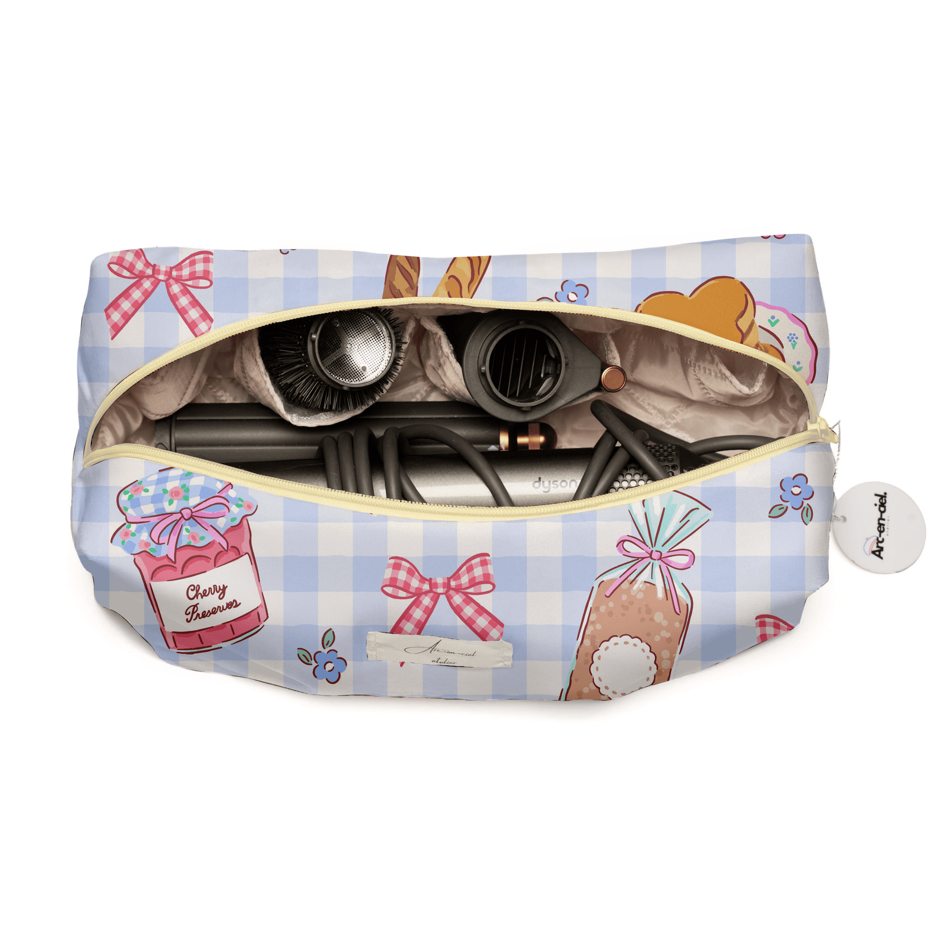 “Peanut butter & jelly” Hair-Tools Pouch