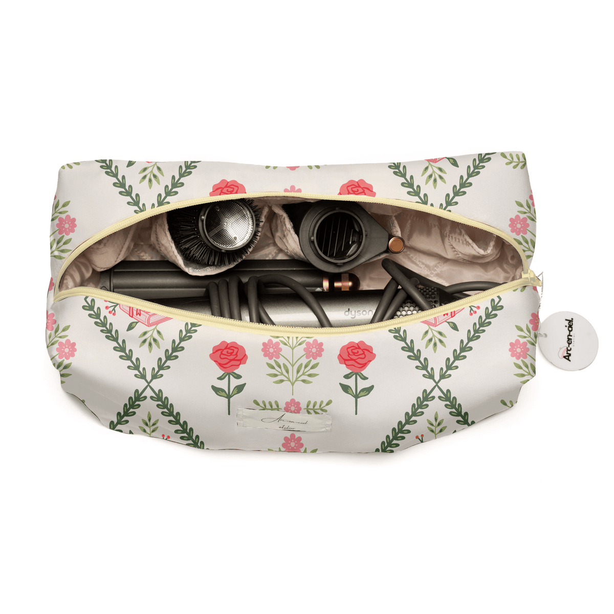 “Garden Of Books” Hair-Tools Pouch