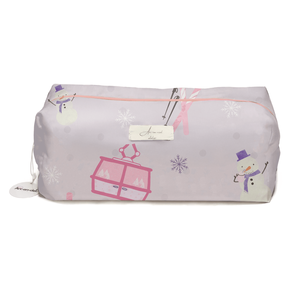 “Frosty Cabin” Hair-Tools Pouch