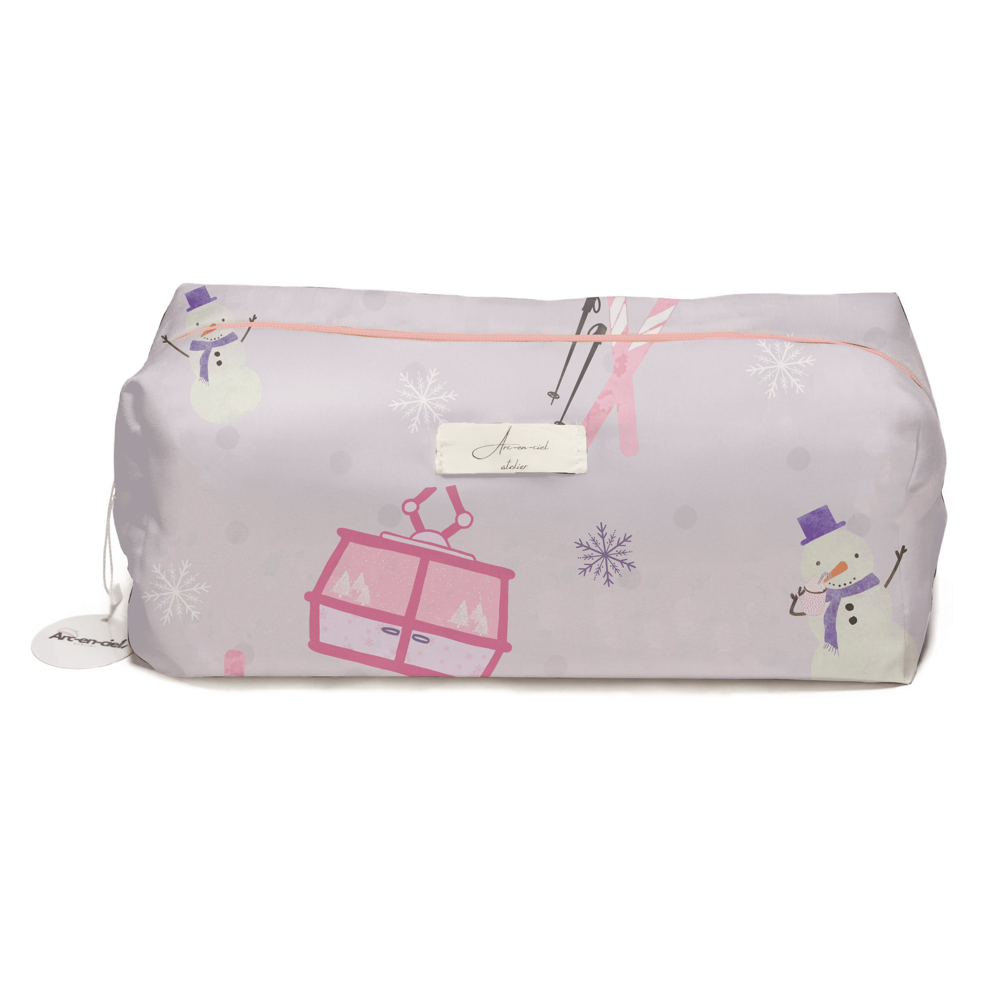 “Frosty Cabin” Hair-Tools Pouch