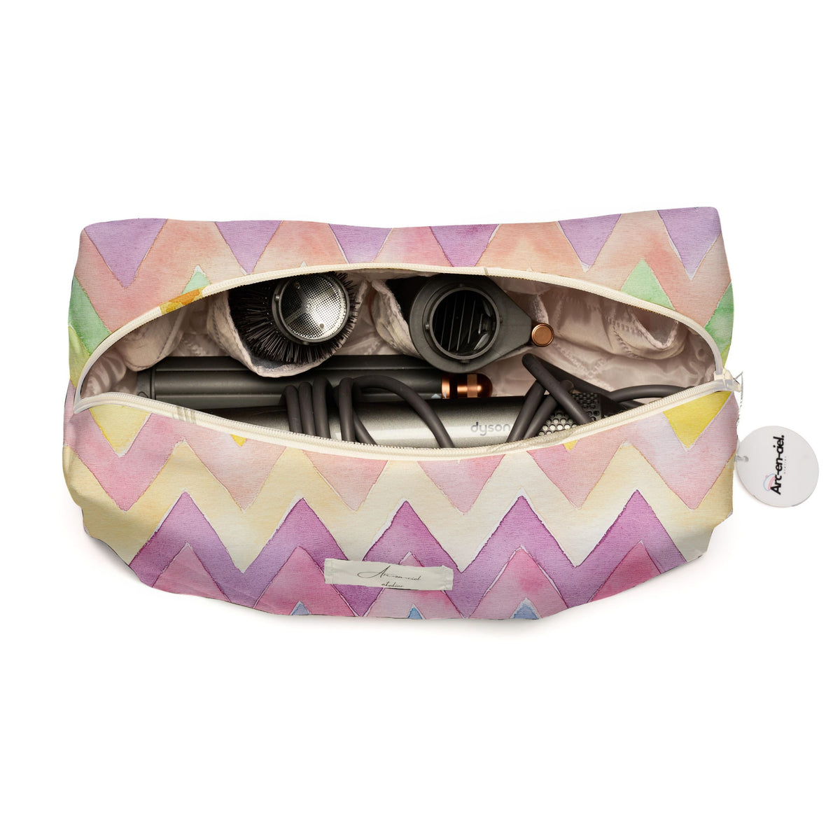“Colorful Waves” Hair Tools Pouch