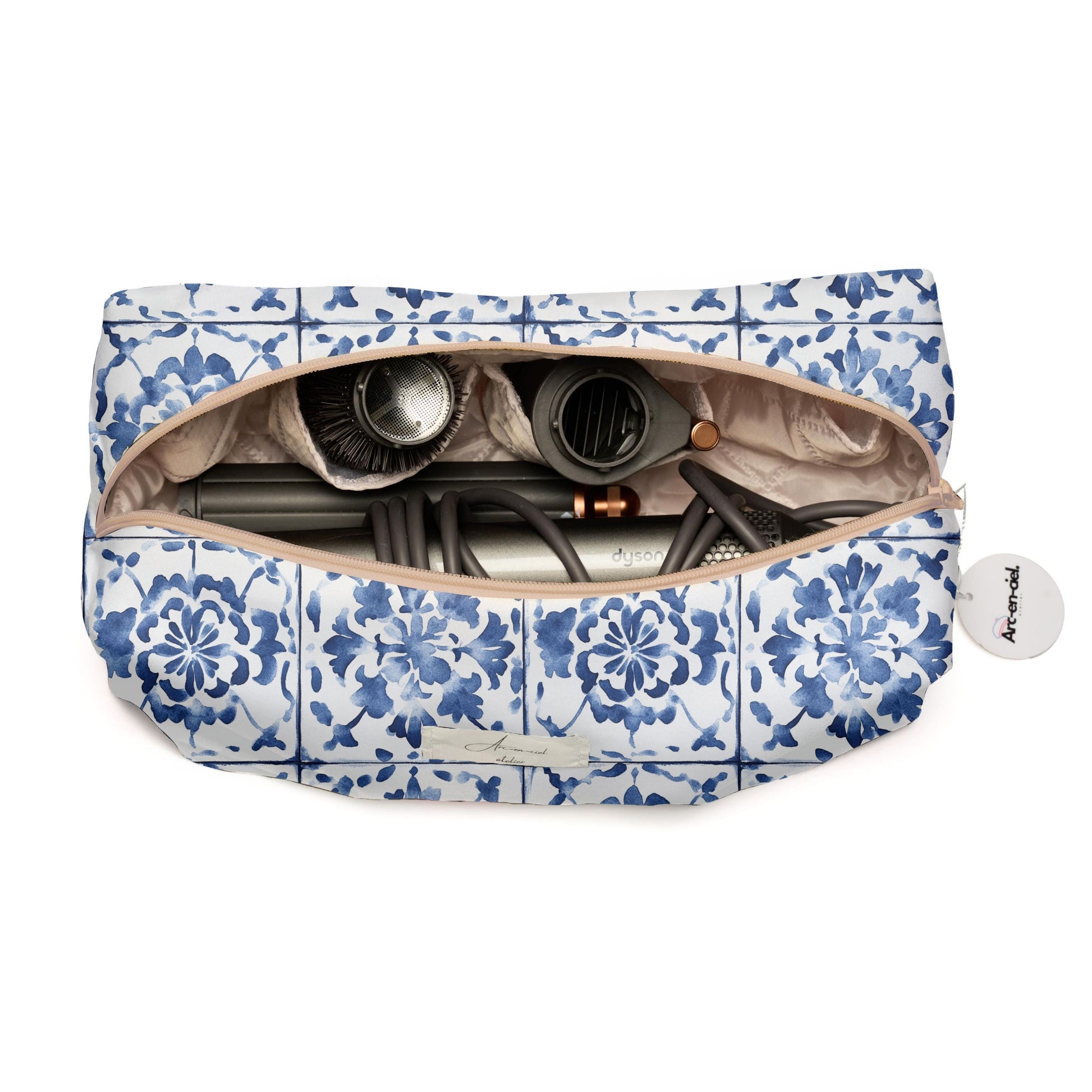 “Azul Tiles” Hair Tools Pouch