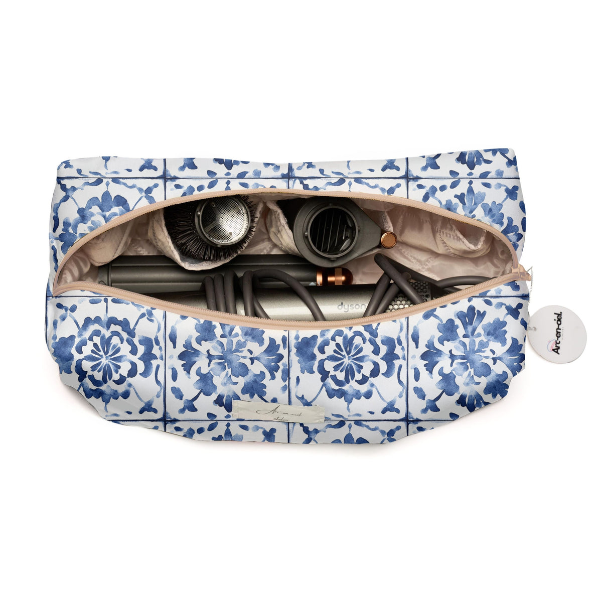 “Azul Tiles” Hair Tools Pouch