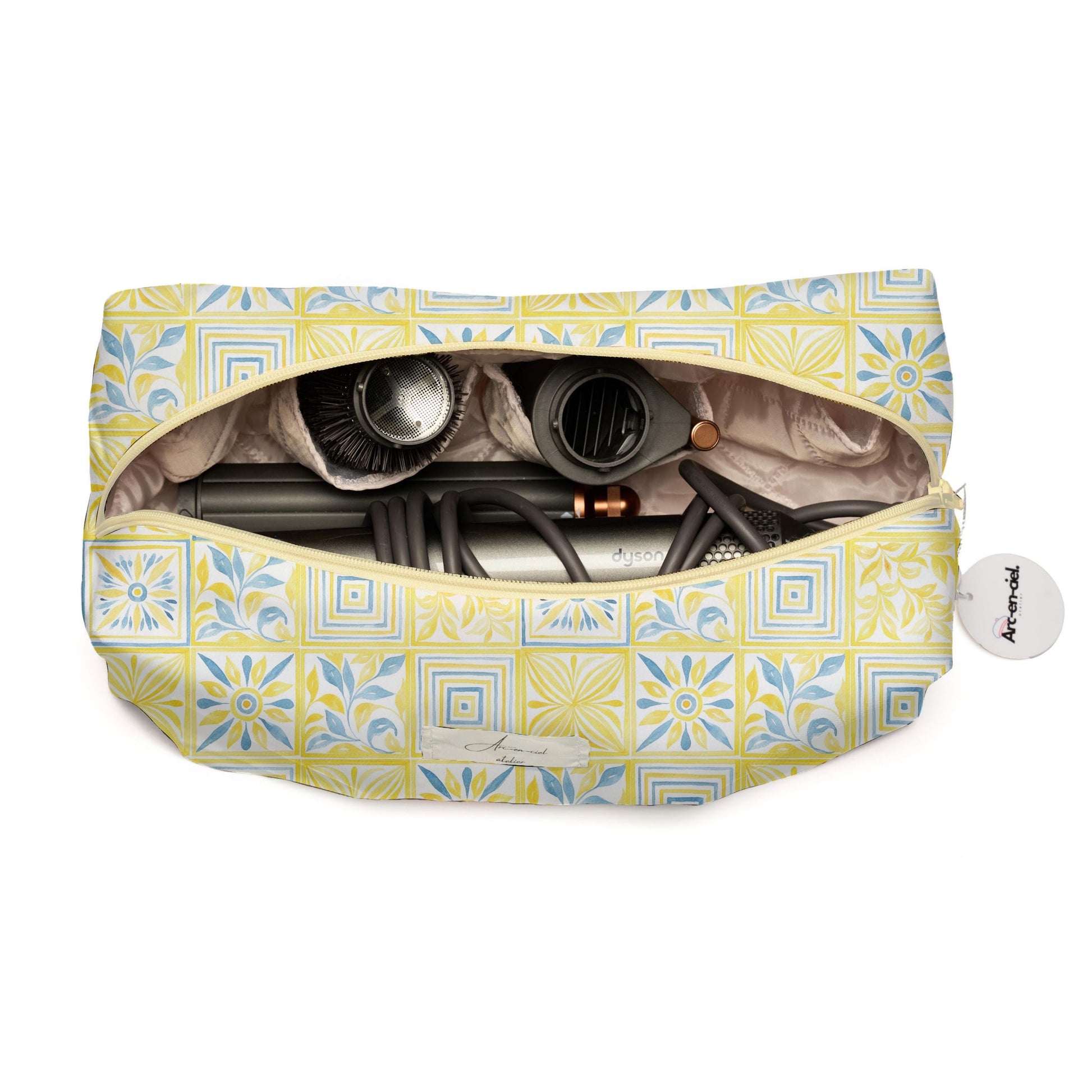 “Limoncello Mosaic” Hair Tools Pouch
