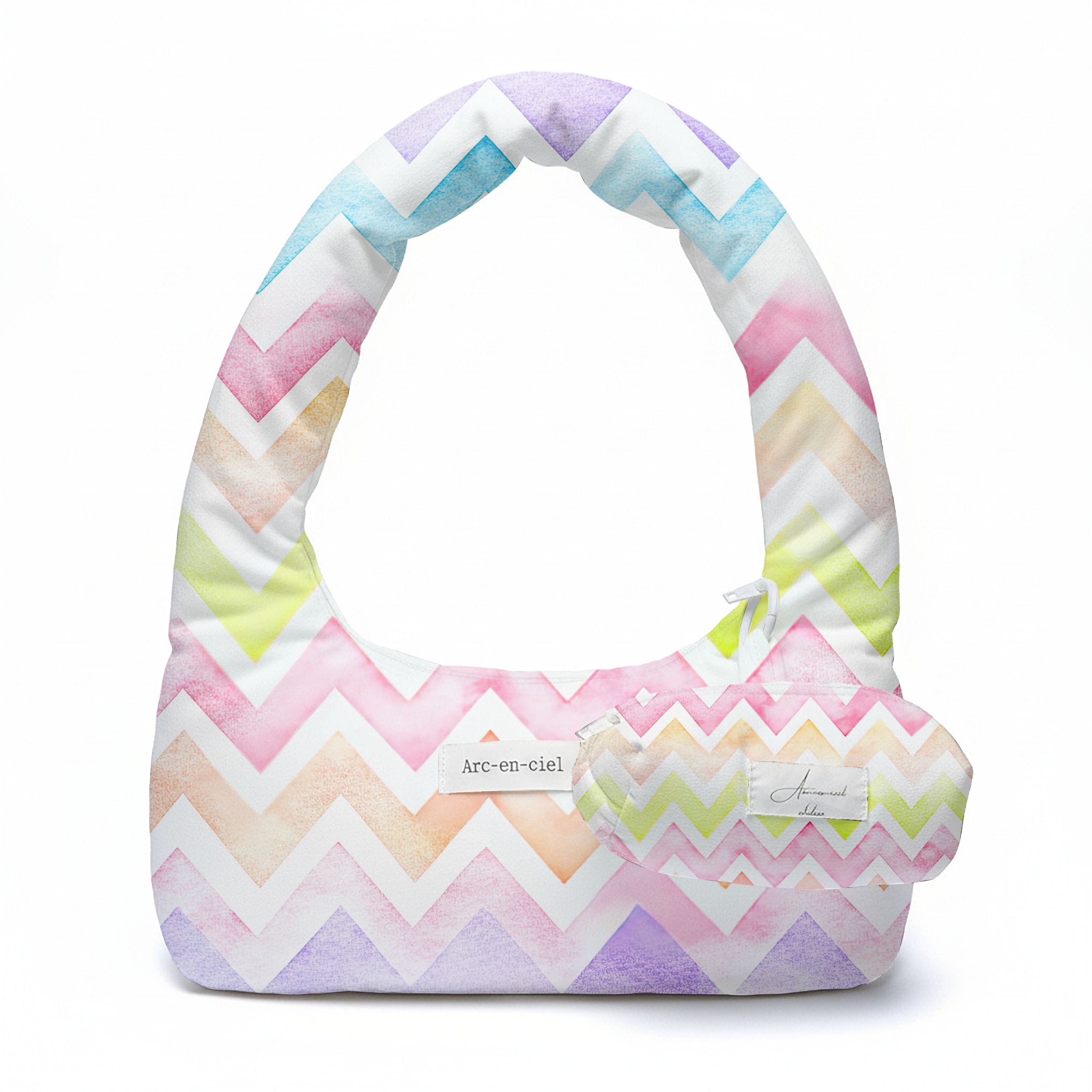 “Pastel Zig-Zag” Pocket Bag