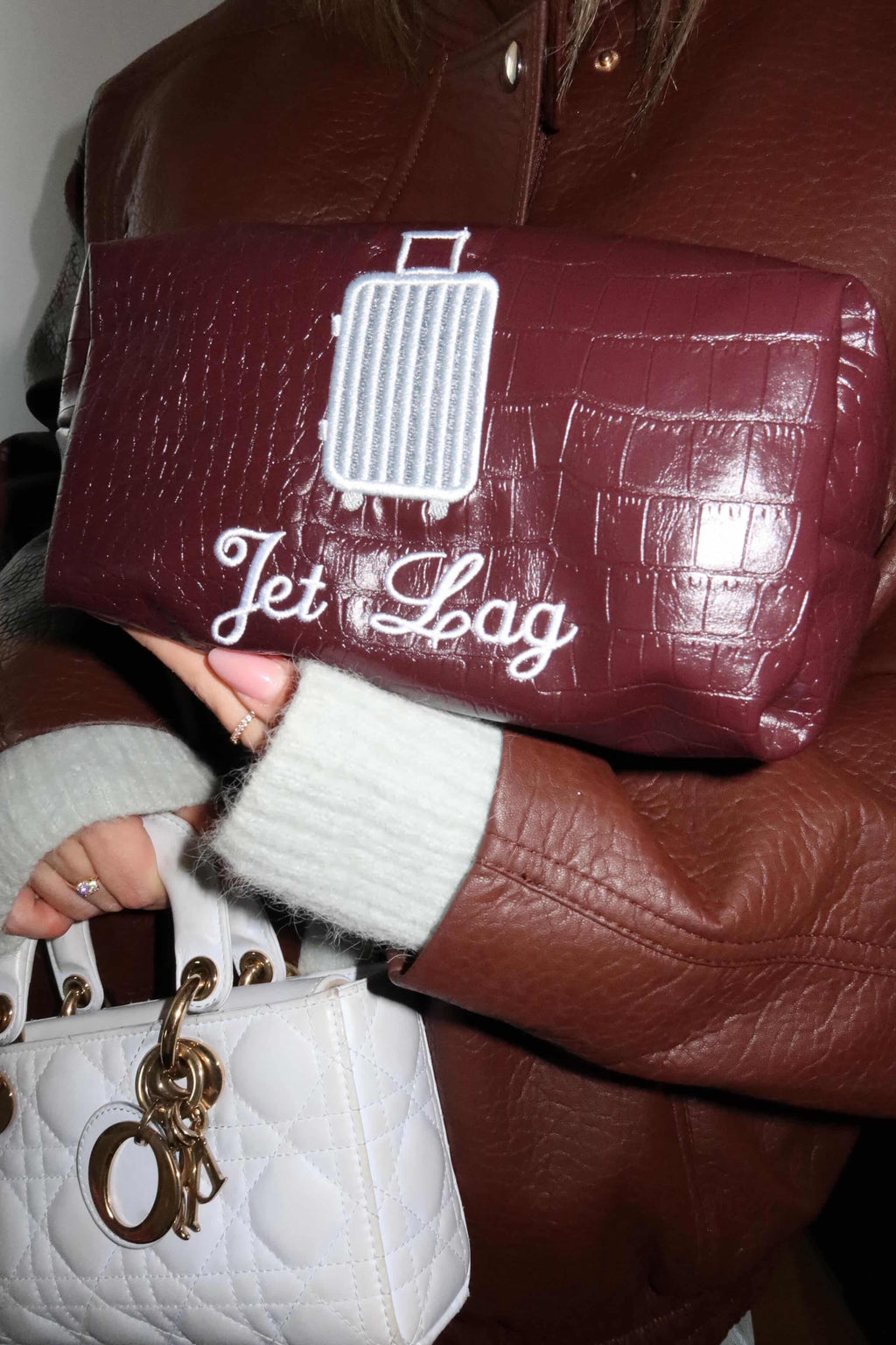 “Jet Lag” Leather Pouch