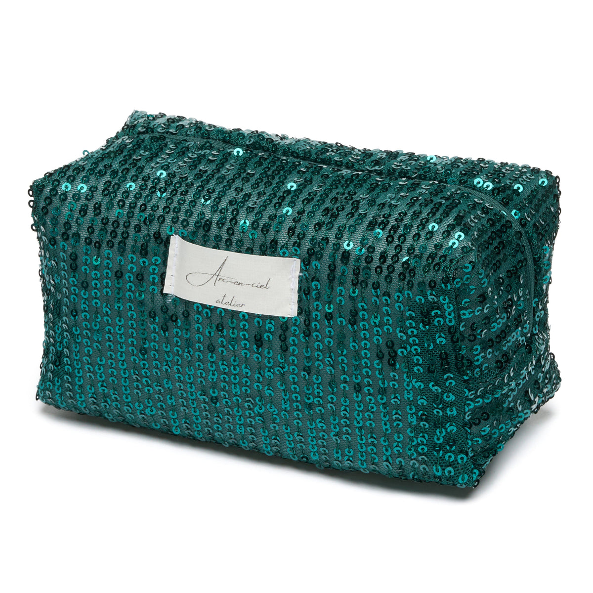 “Palm Spring” Sequin Beauty Pouch