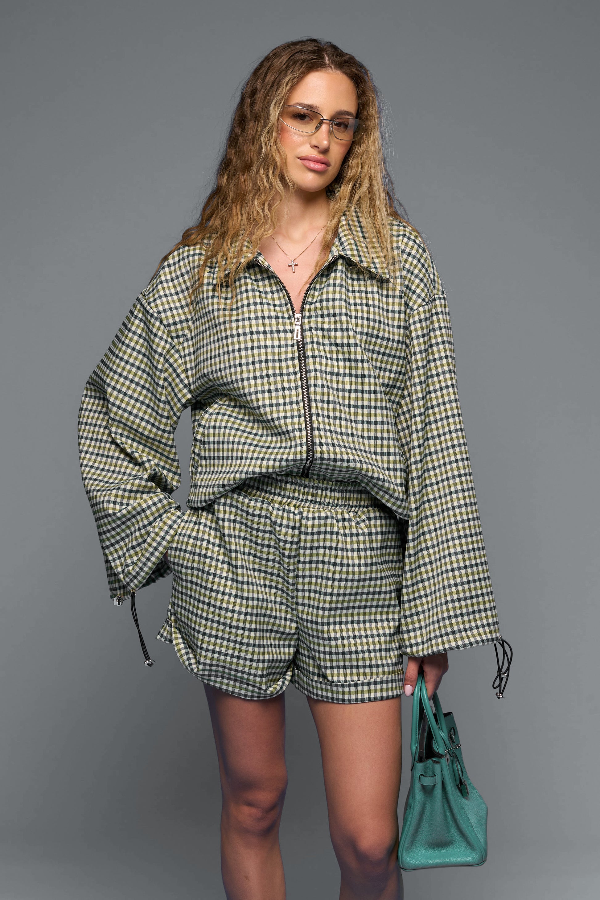 “The Dollhouse Set” Matcha Gingham