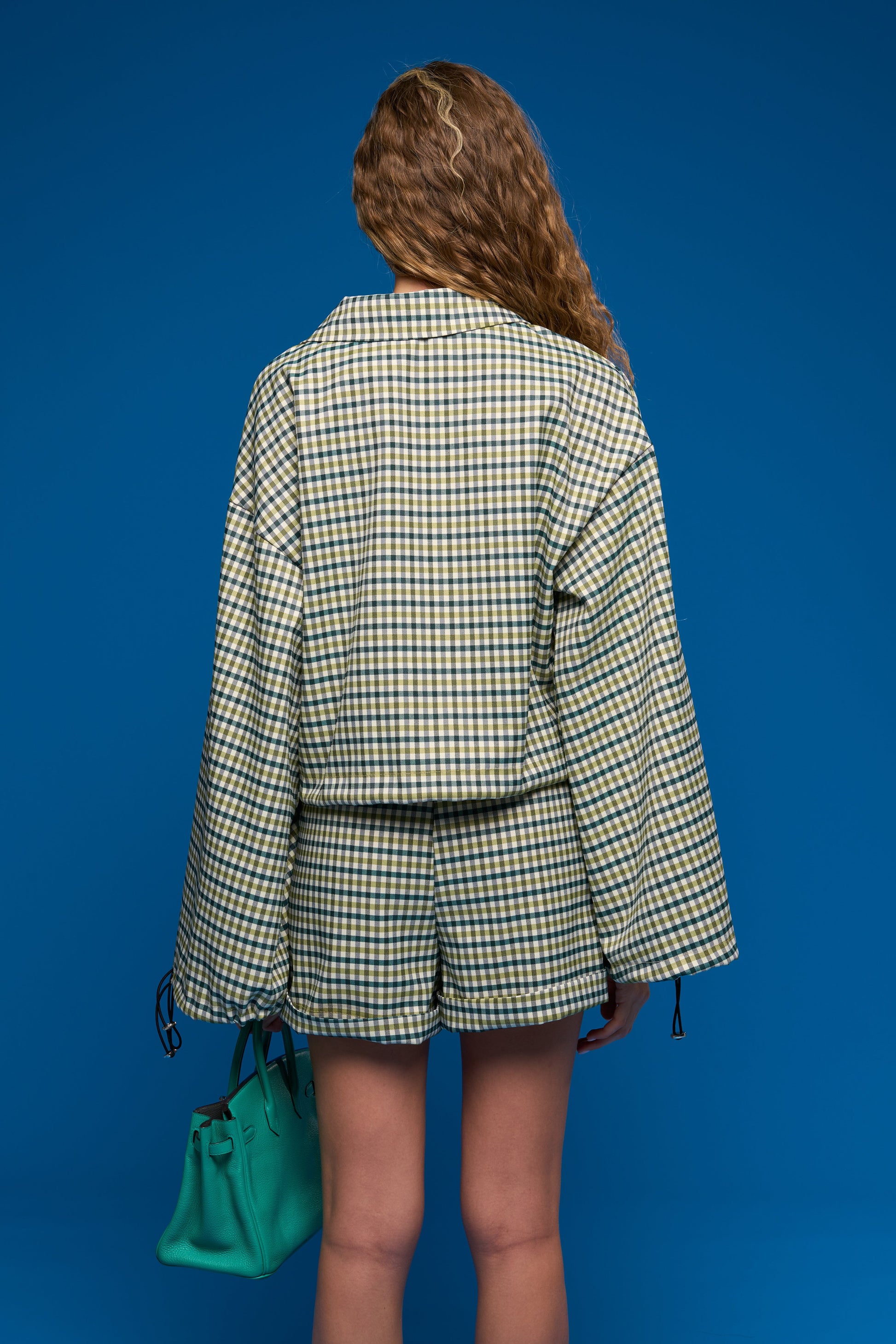 “The Dollhouse Set” Matcha Gingham