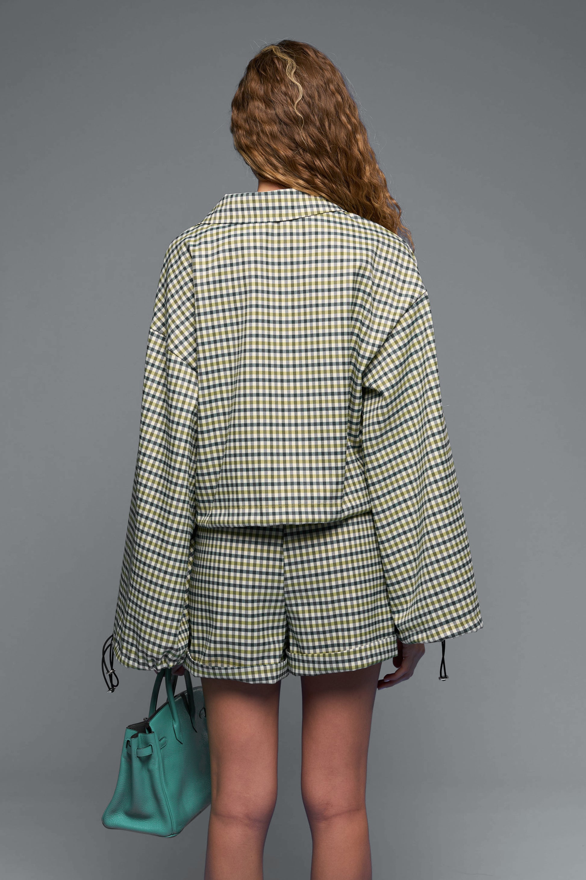 “The Dollhouse Set” Matcha Gingham